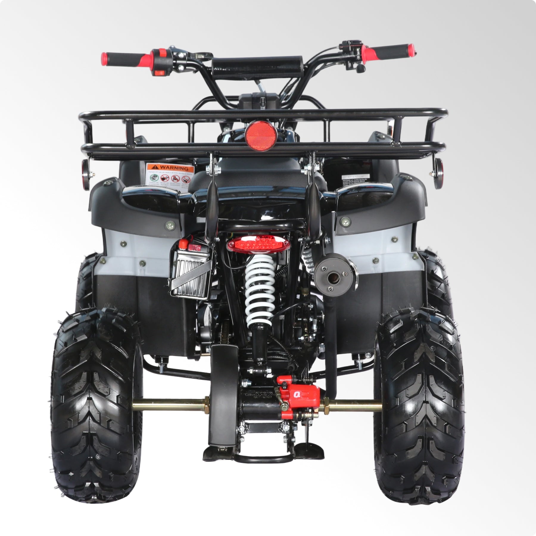 Coolster Gas ATV, 125CC 4-Stroke Mini Gas 4 Wheeler with Front and Rear Disc Brake, with Speed Control and LED Lights, Weight Support Up to 165 LBS, Max Speed 15mph