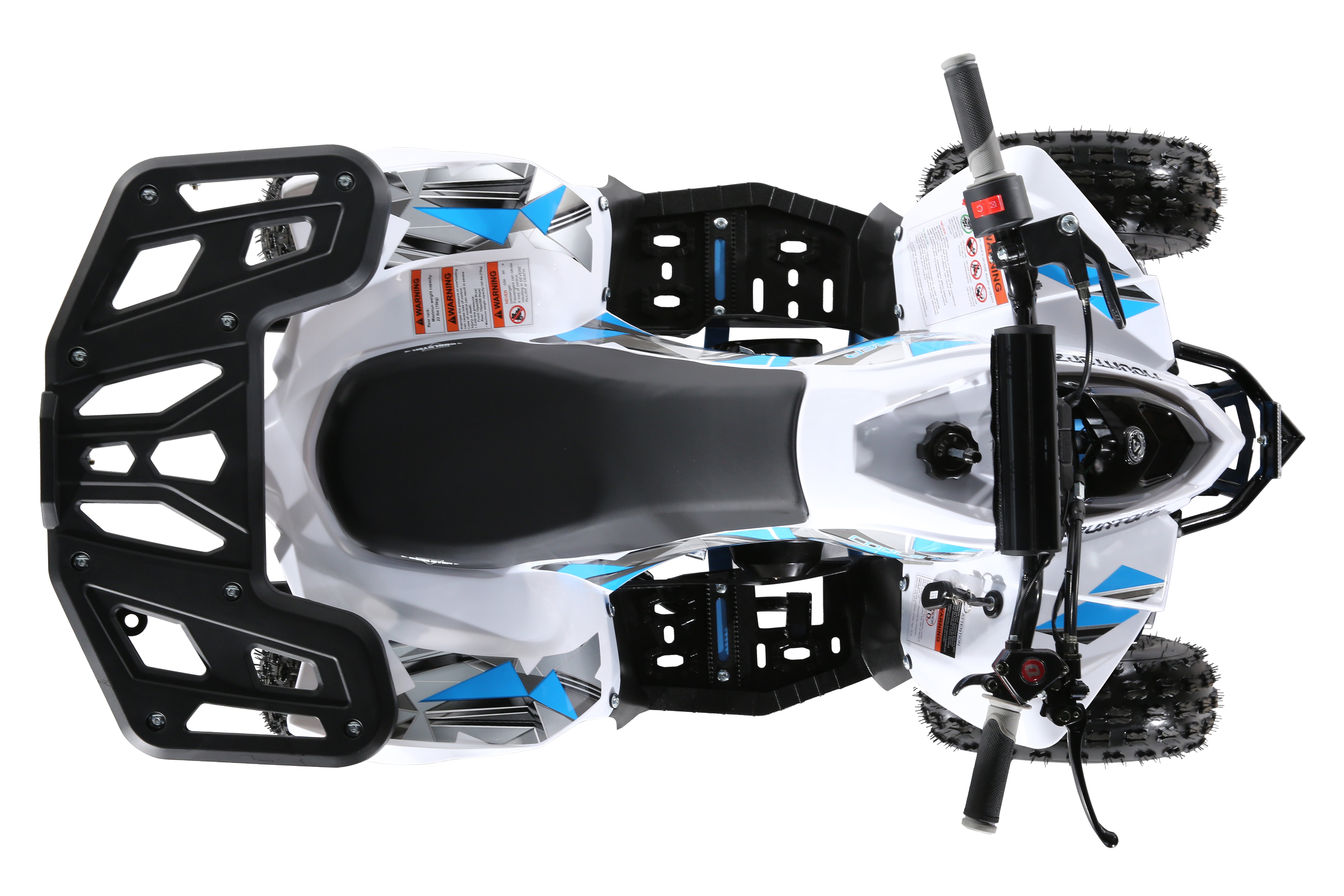 Coolster Gas Powered ATV with LED Lights, 110CC 4-Stroke Mini Gas 4 Wheeler with Front and Rear Disc Brake, with Speed Control Weight Support Up to 143 LBS, Max Speed 15mph