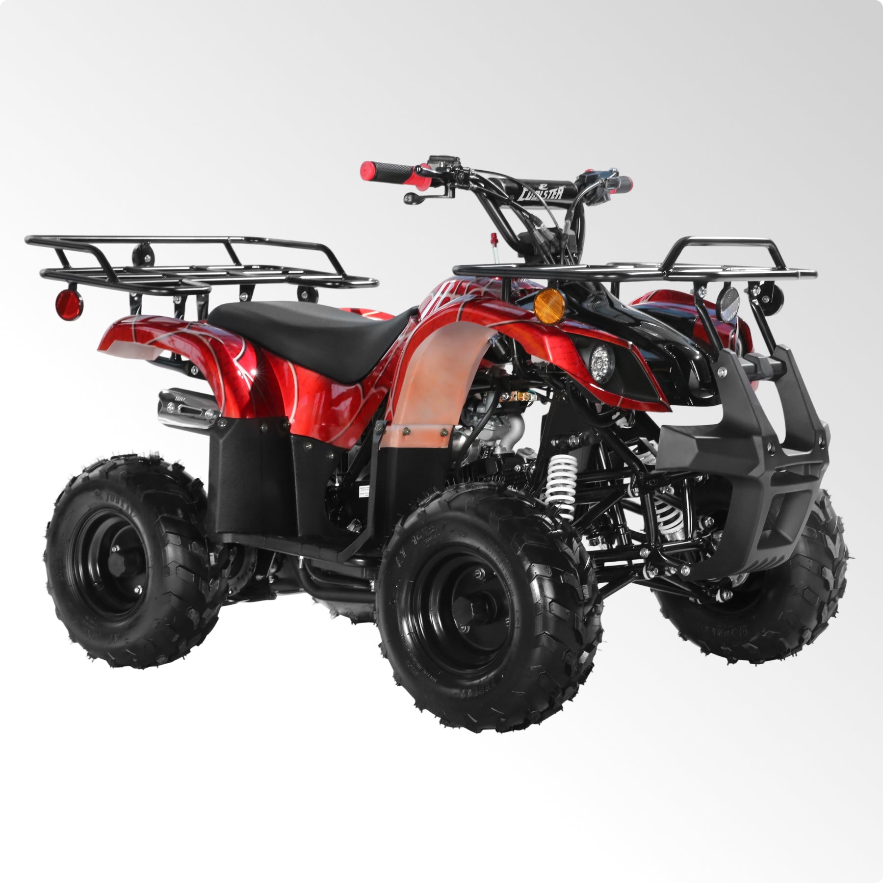 Coolster Gas ATV, 125CC 4-Stroke Mini Gas 4 Wheeler with Front and Rear Disc Brake, with Speed Control and LED Lights, Weight Support Up to 165 LBS, Max Speed 15mph
