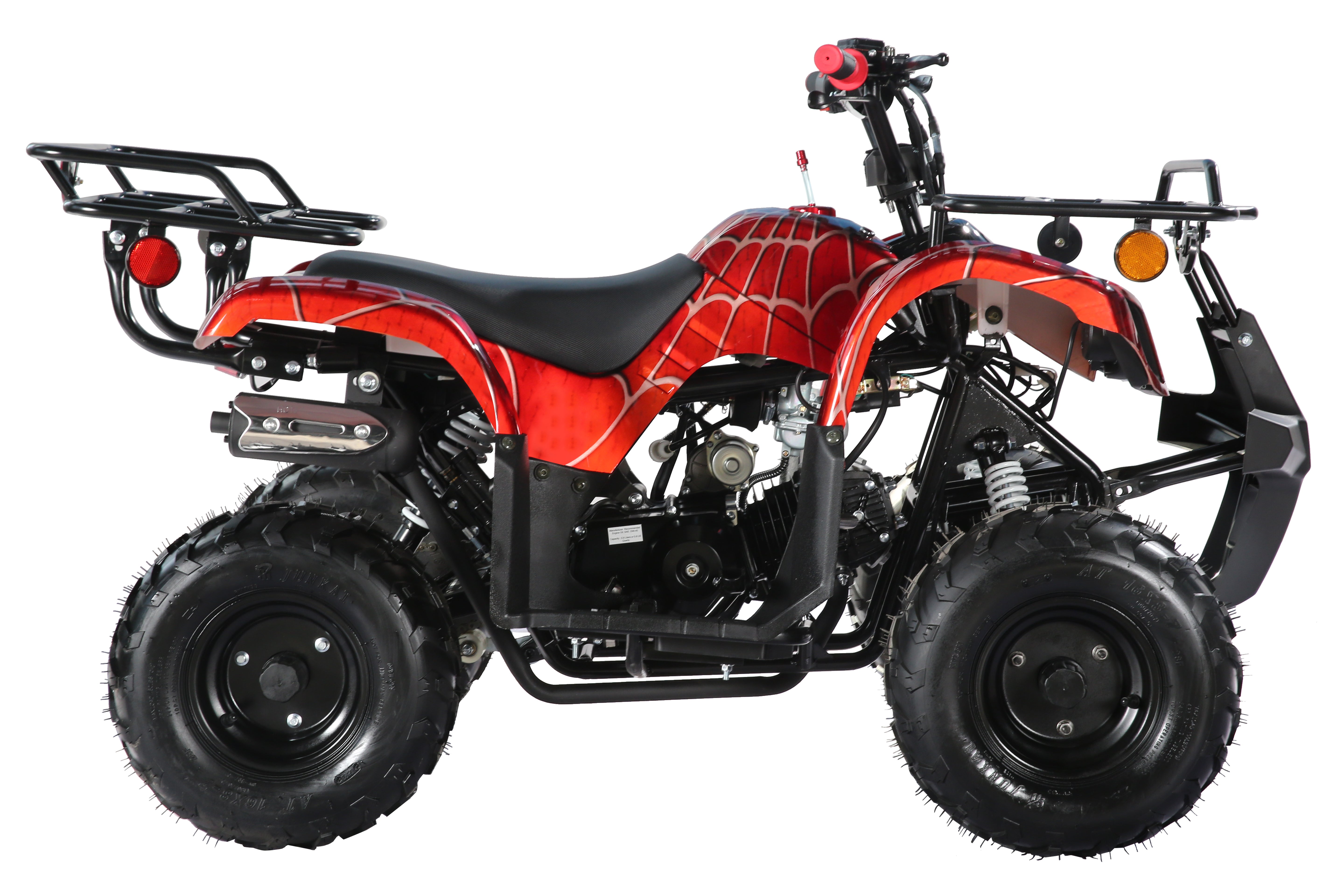 Coolster Gas ATV, 125CC 4-Stroke Mini Gas 4 Wheeler with Front and Rear Disc Brake, with Speed Control and LED Lights, Weight Support Up to 165 LBS, Max Speed 15mph