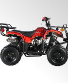 Coolster Gas ATV, 125CC 4-Stroke Mini Gas 4 Wheeler with Front and Rear Disc Brake, with Speed Control and LED Lights, Weight Support Up to 165 LBS, Max Speed 15mph