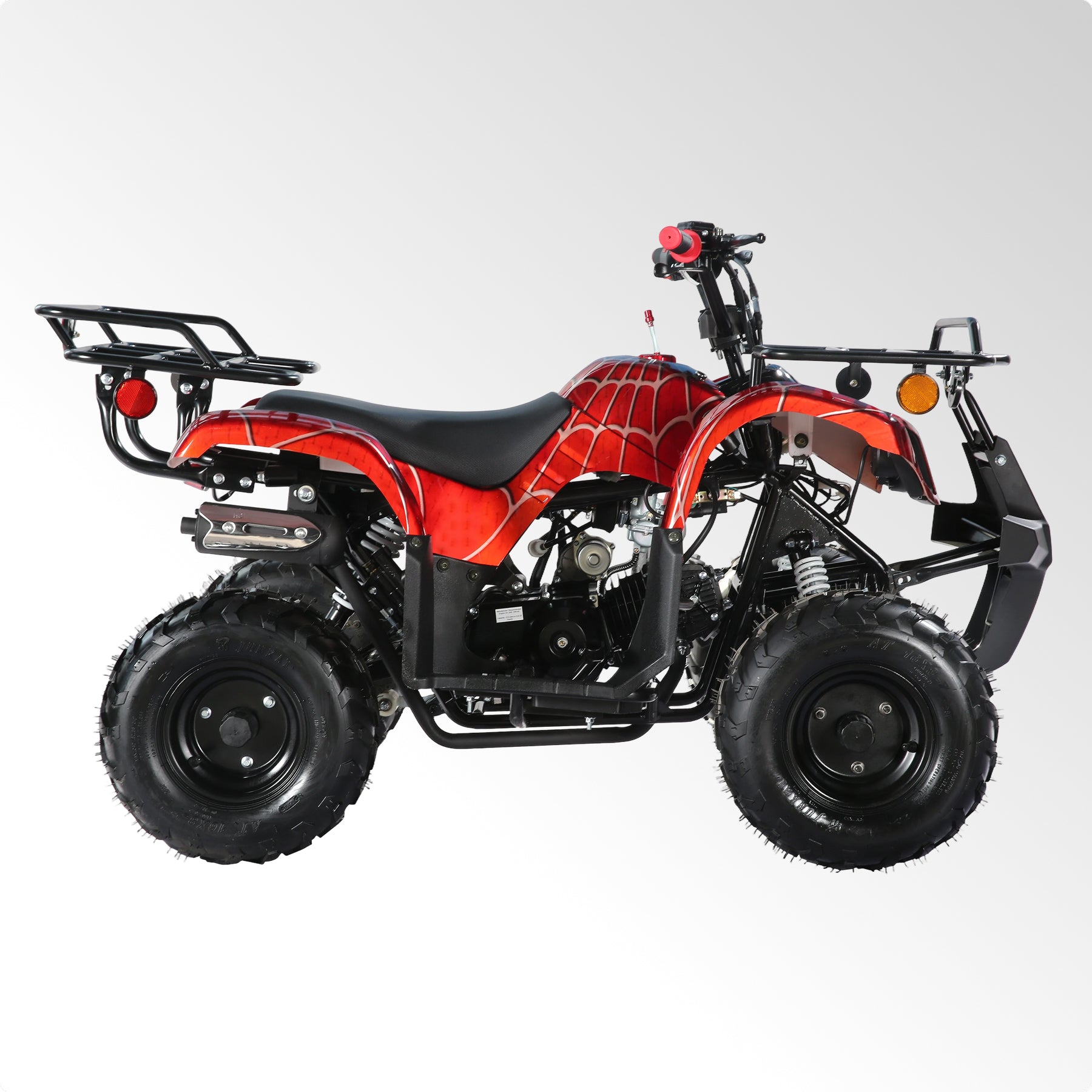 Coolster Gas ATV, 125CC 4-Stroke Mini Gas 4 Wheeler with Front and Rear Disc Brake, with Speed Control and LED Lights, Weight Support Up to 165 LBS, Max Speed 15mph