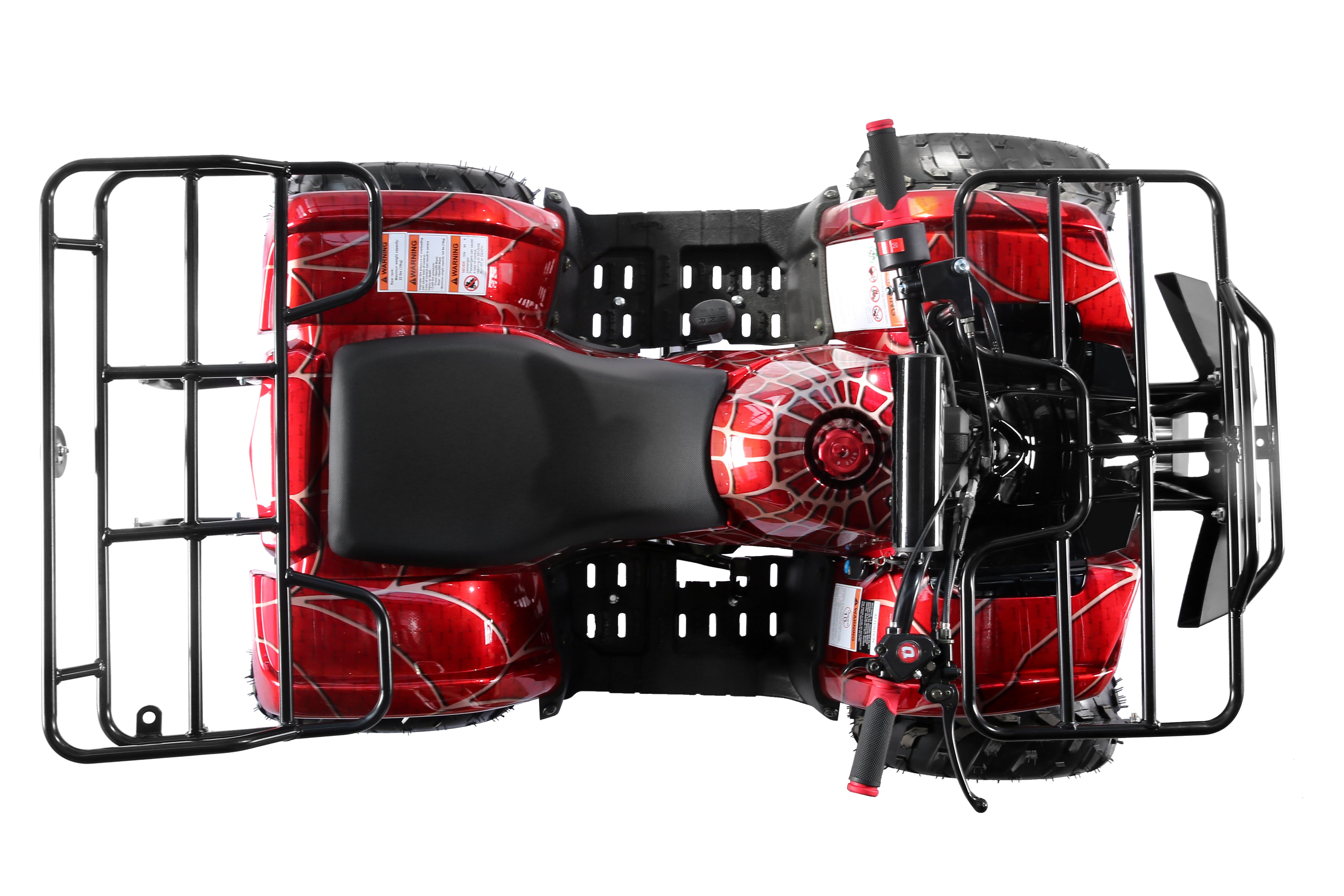 Coolster Gas ATV, 125CC 4-Stroke Mini Gas 4 Wheeler with Front and Rear Disc Brake, with Speed Control and LED Lights, Weight Support Up to 165 LBS, Max Speed 15mph