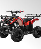 Coolster Gas ATV, 125CC 4-Stroke Mini Gas 4 Wheeler with Front and Rear Disc Brake, with Speed Control and LED Lights, Weight Support Up to 165 LBS, Max Speed 15mph