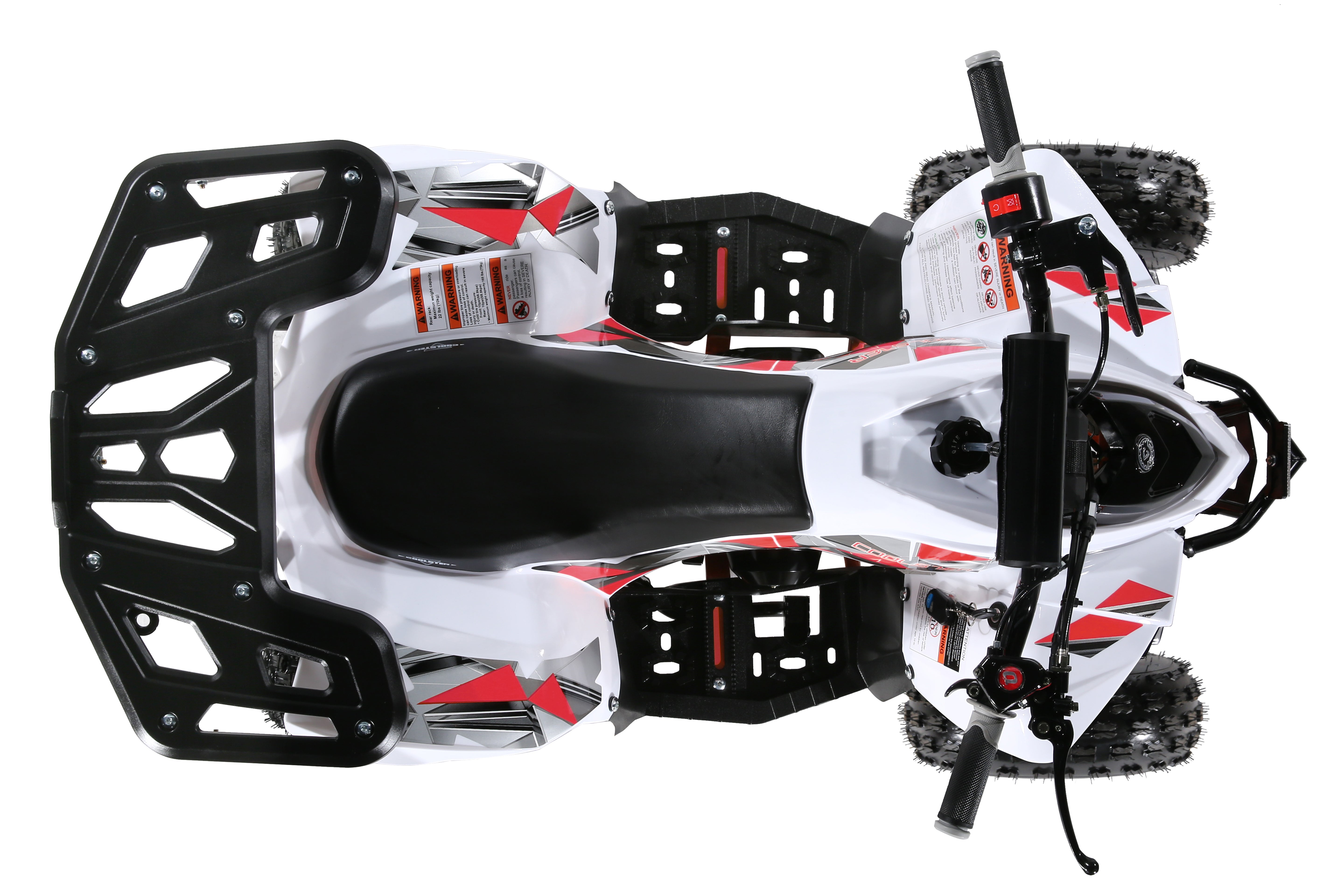 Coolster Gas Powered ATV with LED Lights, 110CC 4-Stroke Mini Gas 4 Wheeler with Front and Rear Disc Brake, with Speed Control Weight Support Up to 143 LBS, Max Speed 15mph