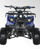Coolster Gas ATV, 125CC 4-Stroke Mini Gas 4 Wheeler with Front and Rear Disc Brake, with Speed Control and LED Lights, Weight Support Up to 165 LBS, Max Speed 15mph