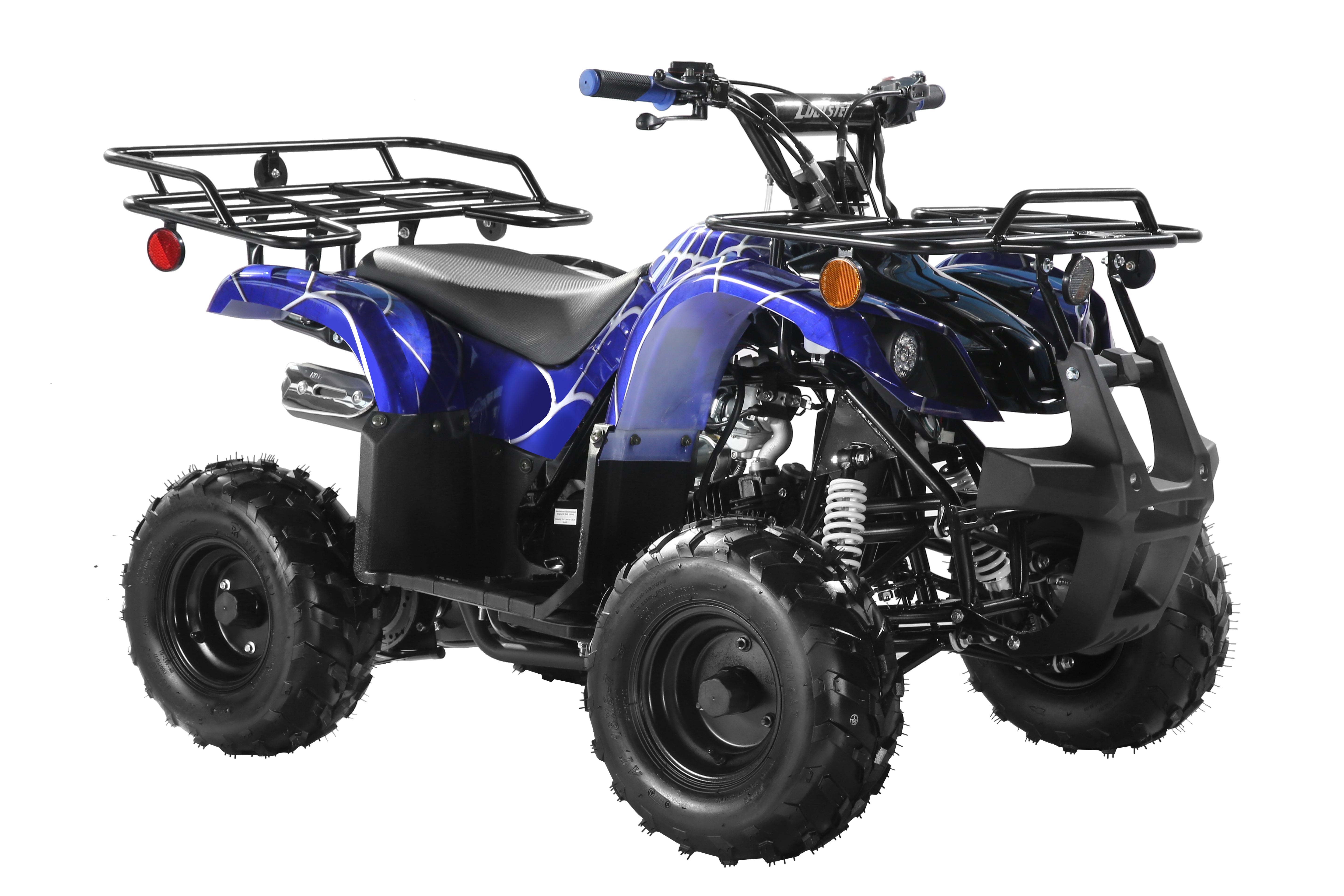 Coolster Gas ATV, 125CC 4-Stroke Mini Gas 4 Wheeler with Front and Rear Disc Brake, with Speed Control and LED Lights, Weight Support Up to 165 LBS, Max Speed 15mph