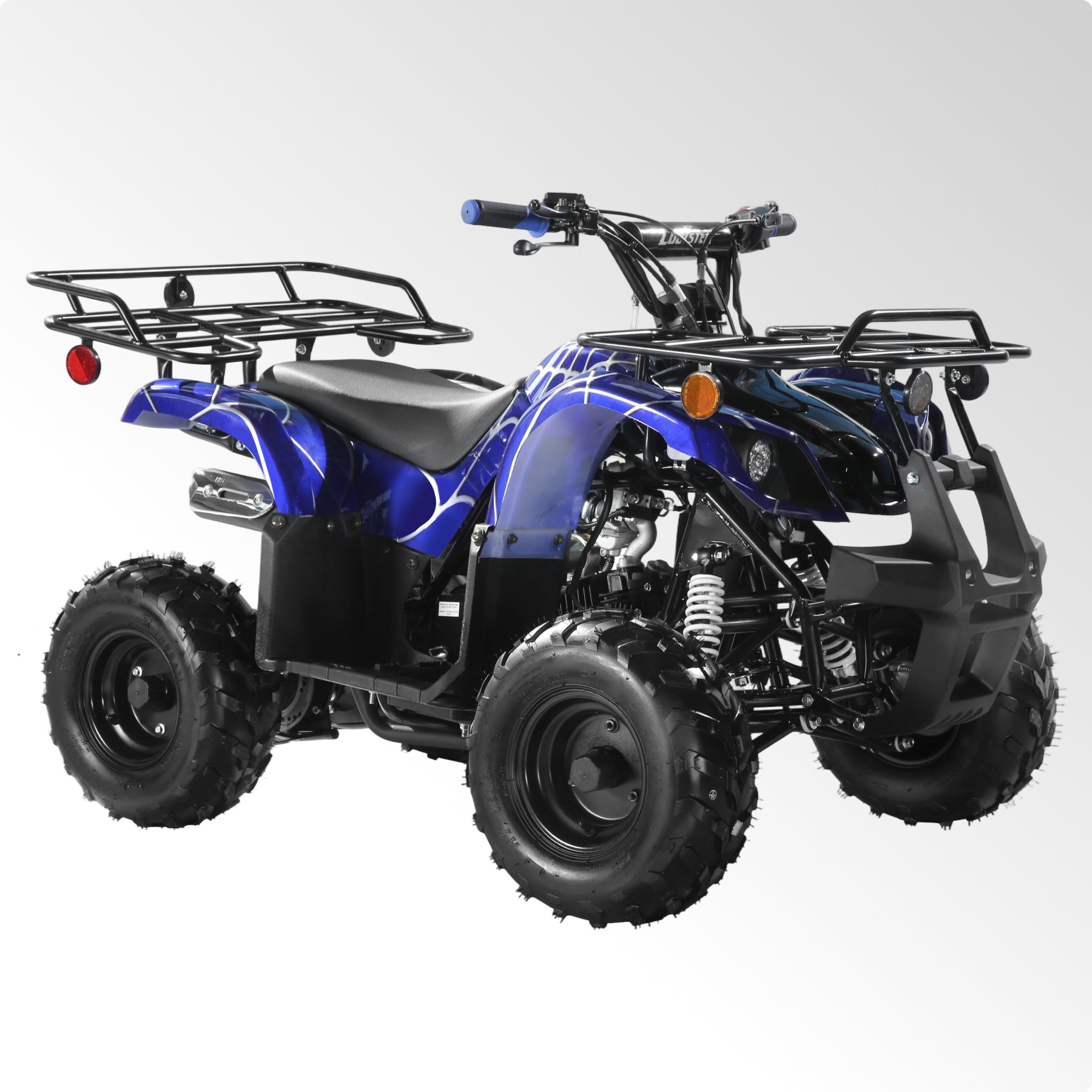 Coolster Gas ATV, 125CC 4-Stroke Mini Gas 4 Wheeler with Front and Rear Disc Brake, with Speed Control and LED Lights, Weight Support Up to 165 LBS, Max Speed 15mph