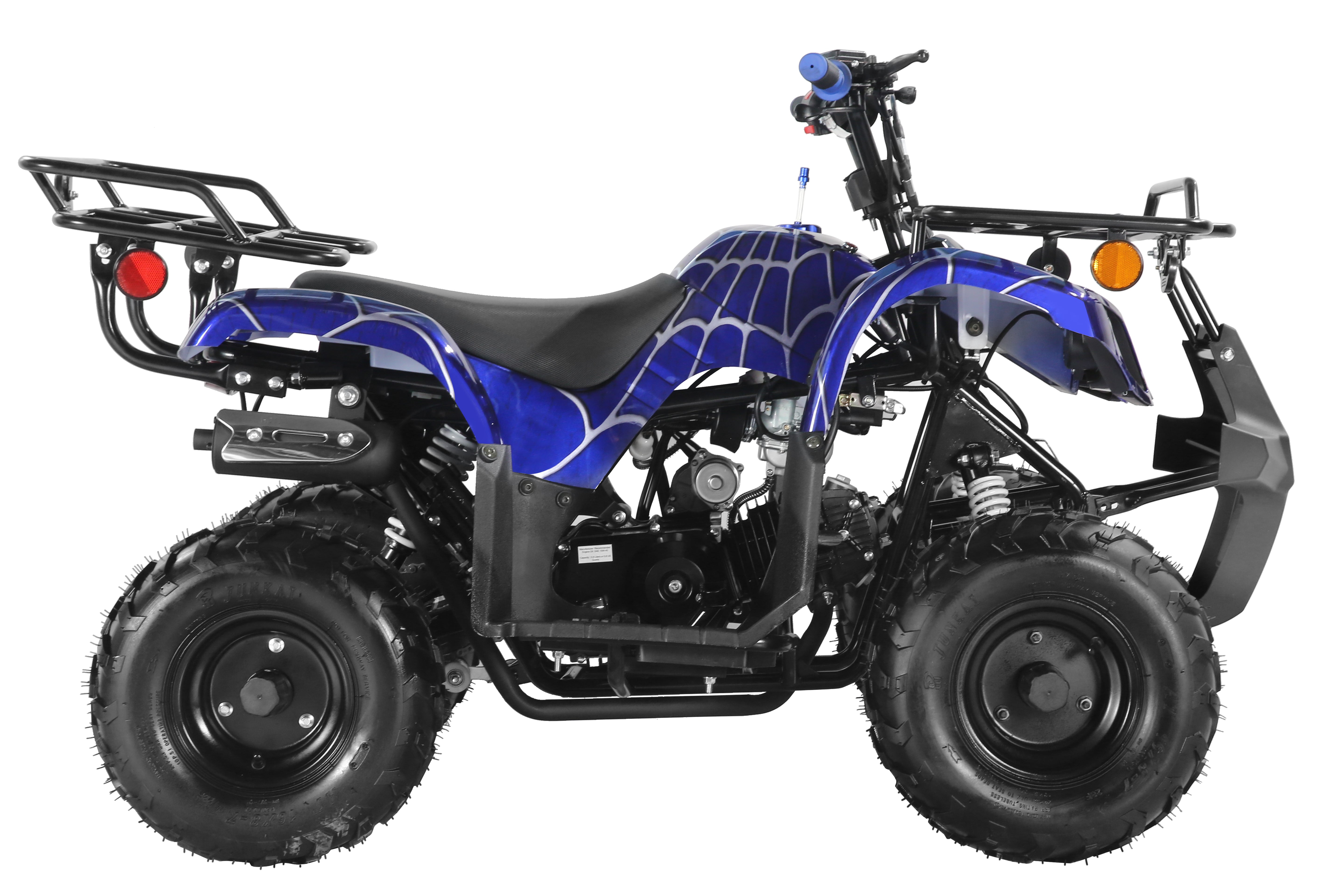 Coolster Gas ATV, 125CC 4-Stroke Mini Gas 4 Wheeler with Front and Rear Disc Brake, with Speed Control and LED Lights, Weight Support Up to 165 LBS, Max Speed 15mph