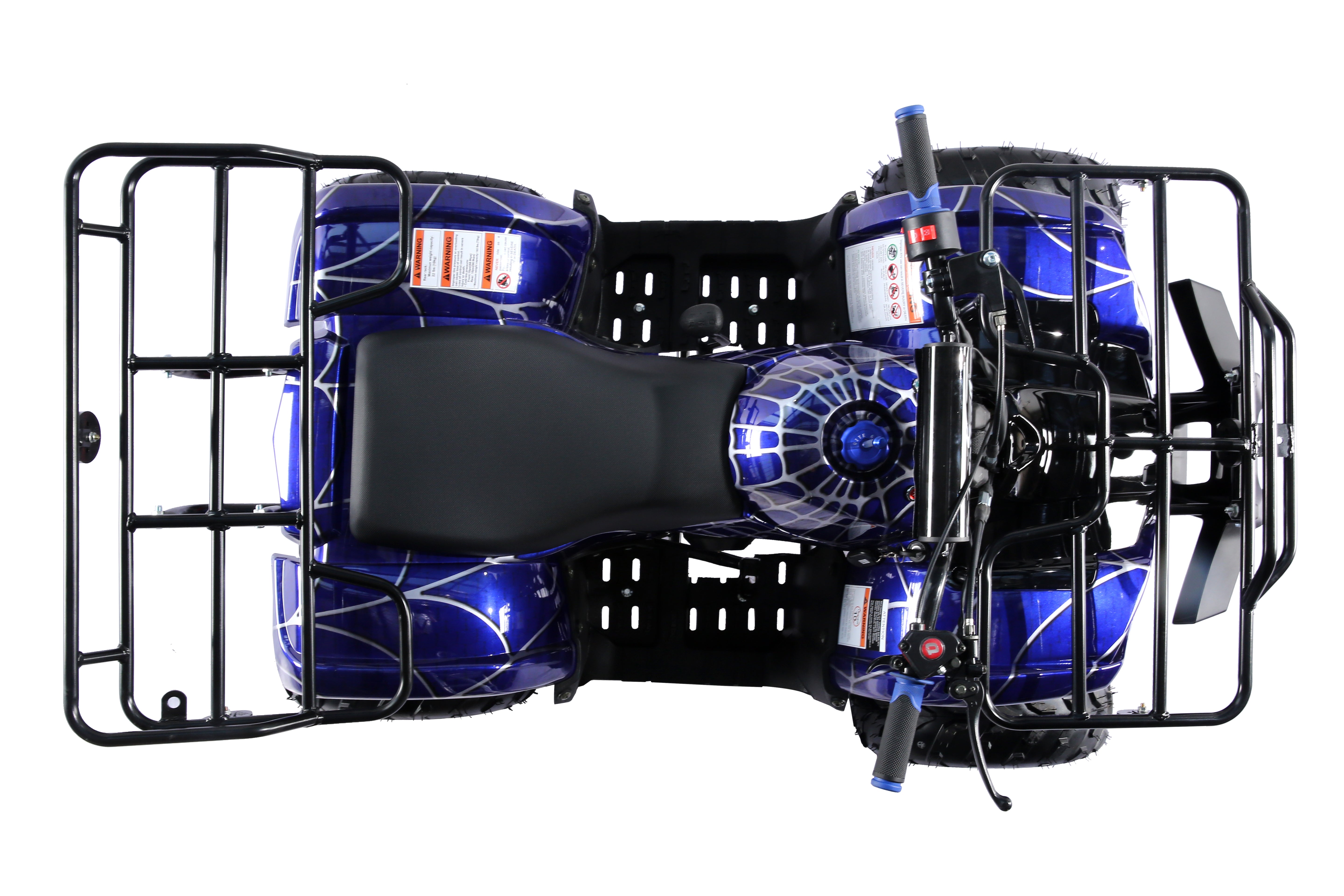 Coolster Gas ATV, 125CC 4-Stroke Mini Gas 4 Wheeler with Front and Rear Disc Brake, with Speed Control and LED Lights, Weight Support Up to 165 LBS, Max Speed 15mph