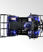 Coolster Gas ATV, 125CC 4-Stroke Mini Gas 4 Wheeler with Front and Rear Disc Brake, with Speed Control and LED Lights, Weight Support Up to 165 LBS, Max Speed 15mph