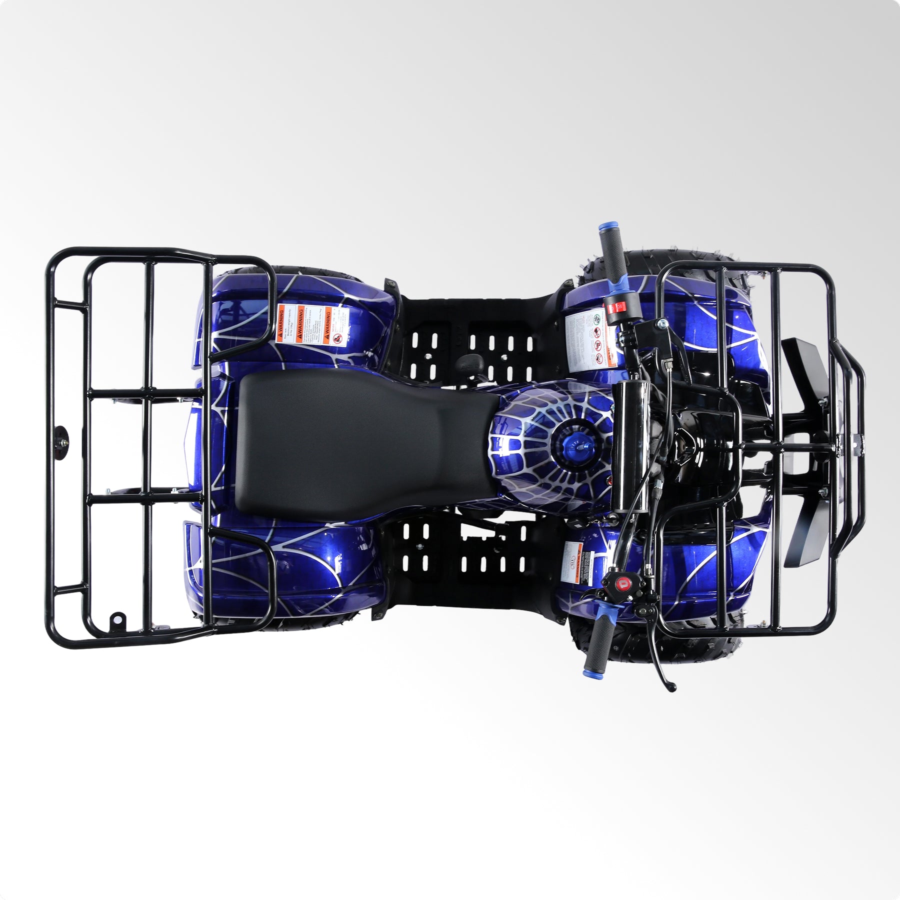 Coolster Gas ATV, 125CC 4-Stroke Mini Gas 4 Wheeler with Front and Rear Disc Brake, with Speed Control and LED Lights, Weight Support Up to 165 LBS, Max Speed 15mph