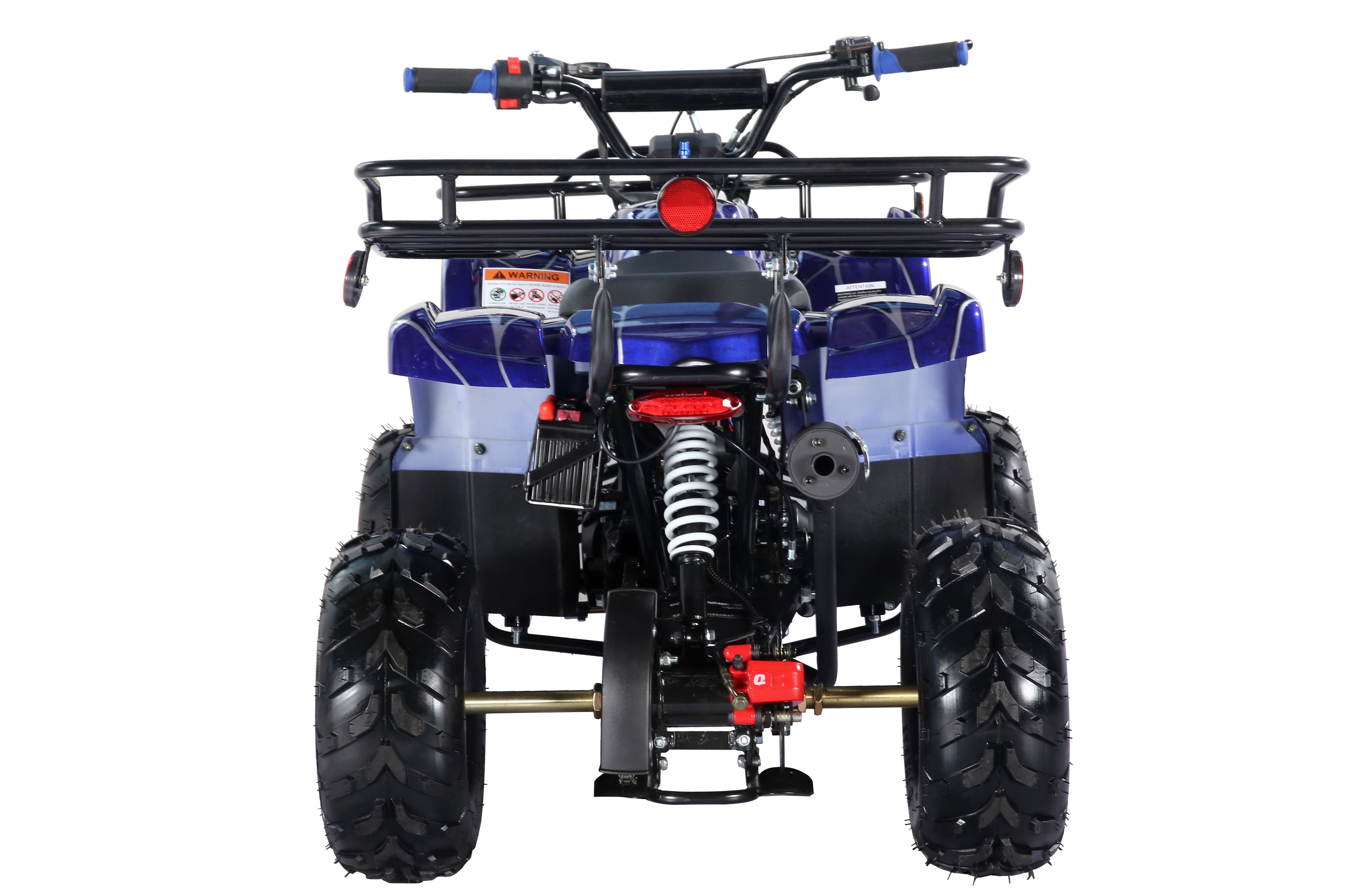 Coolster Gas ATV, 125CC 4-Stroke Mini Gas 4 Wheeler with Front and Rear Disc Brake, with Speed Control and LED Lights, Weight Support Up to 165 LBS, Max Speed 15mph