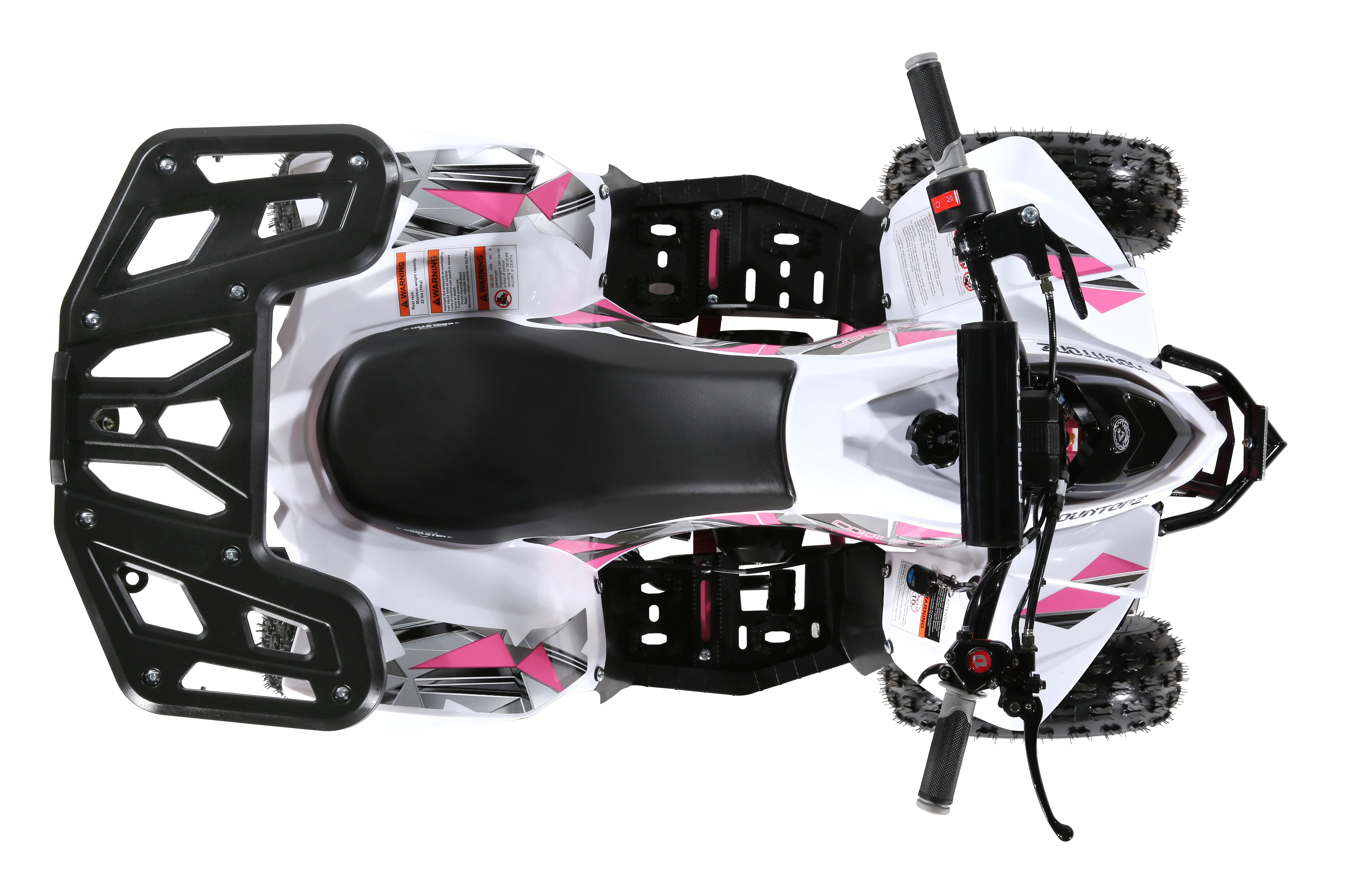 Coolster Gas Powered ATV with LED Lights, 110CC 4-Stroke Mini Gas 4 Wheeler with Front and Rear Disc Brake, with Speed Control Weight Support Up to 143 LBS, Max Speed 15mph