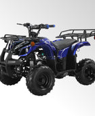Coolster Gas ATV, 125CC 4-Stroke Mini Gas 4 Wheeler with Front and Rear Disc Brake, with Speed Control and LED Lights, Weight Support Up to 165 LBS, Max Speed 15mph