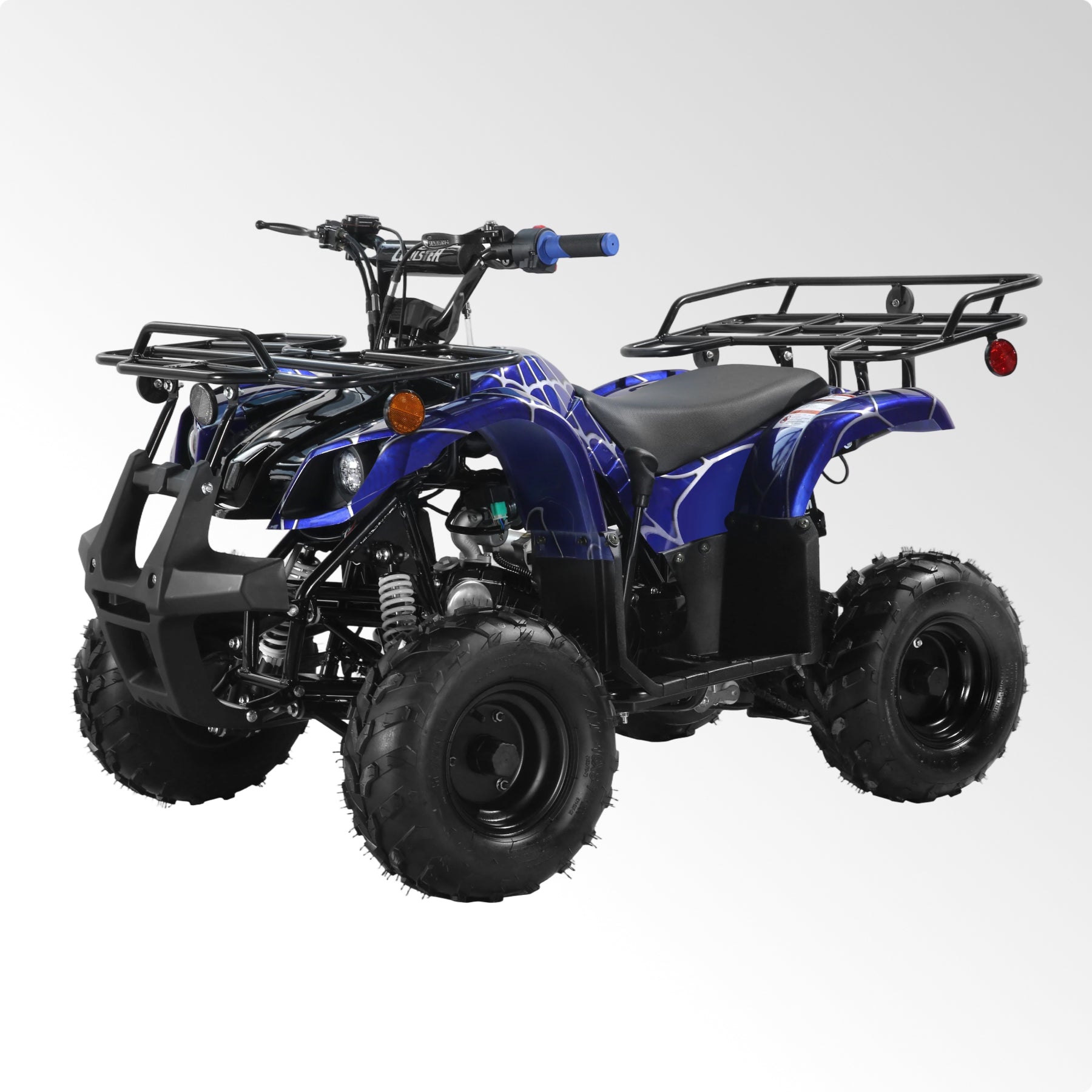 Coolster Gas ATV, 125CC 4-Stroke Mini Gas 4 Wheeler with Front and Rear Disc Brake, with Speed Control and LED Lights, Weight Support Up to 165 LBS, Max Speed 15mph