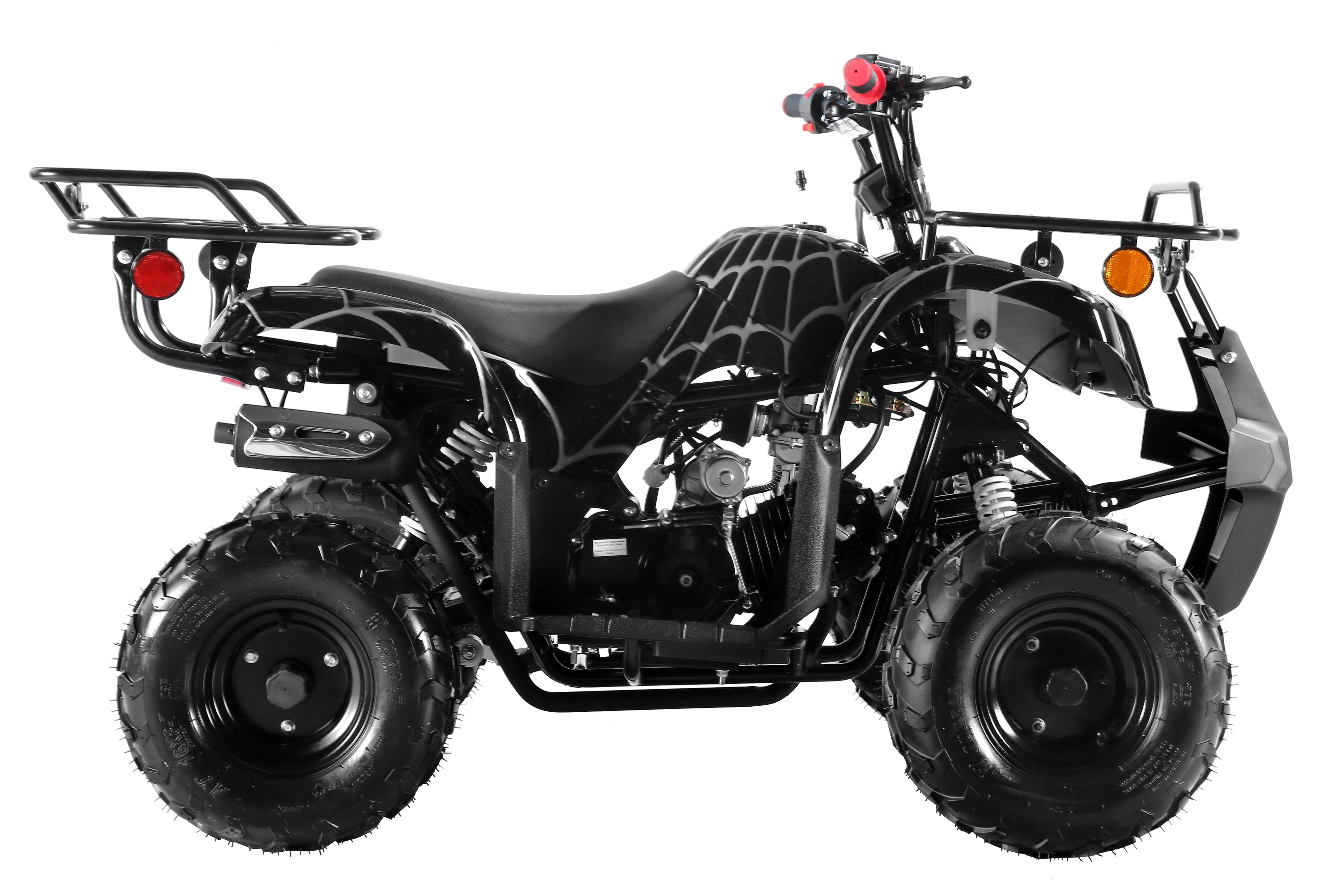 Coolster Gas ATV, 125CC 4-Stroke Mini Gas 4 Wheeler with Front and Rear Disc Brake, with Speed Control and LED Lights, Weight Support Up to 165 LBS, Max Speed 15mph