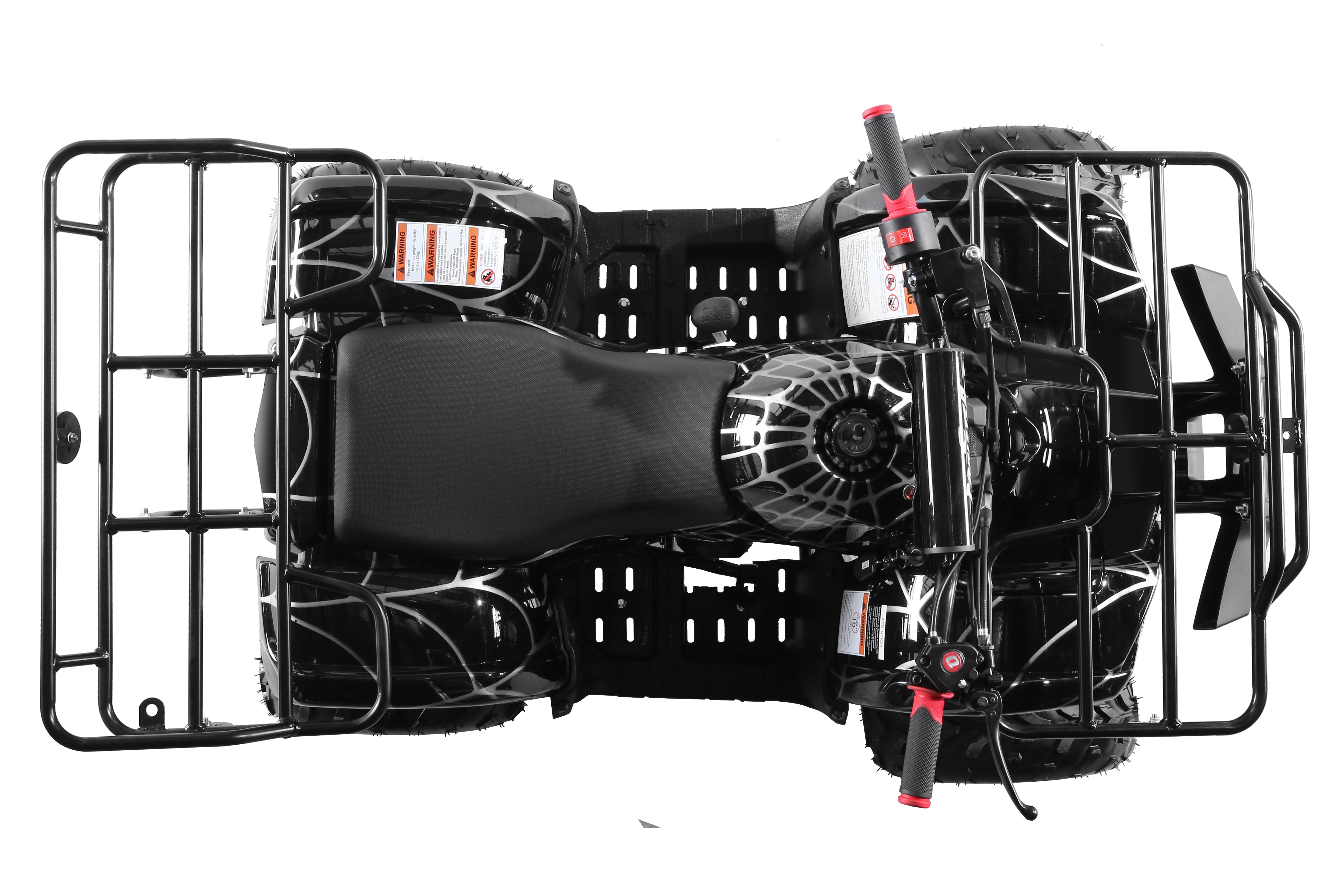 Coolster Gas ATV, 125CC 4-Stroke Mini Gas 4 Wheeler with Front and Rear Disc Brake, with Speed Control and LED Lights, Weight Support Up to 165 LBS, Max Speed 15mph