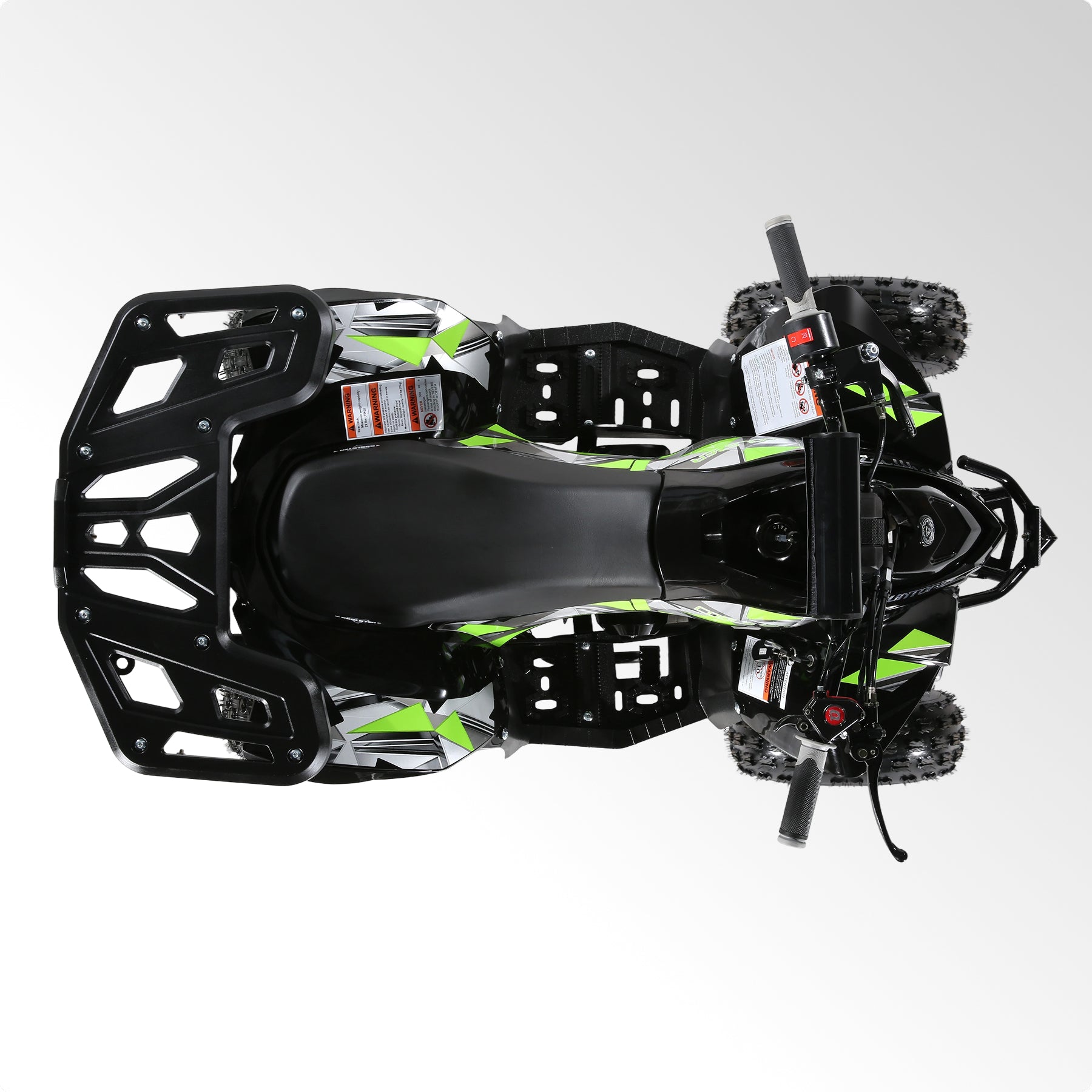 Coolster Gas Powered ATV with LED Lights, 110CC 4-Stroke Mini Gas 4 Wheeler with Front and Rear Disc Brake, with Speed Control Weight Support Up to 143 LBS, Max Speed 15mph