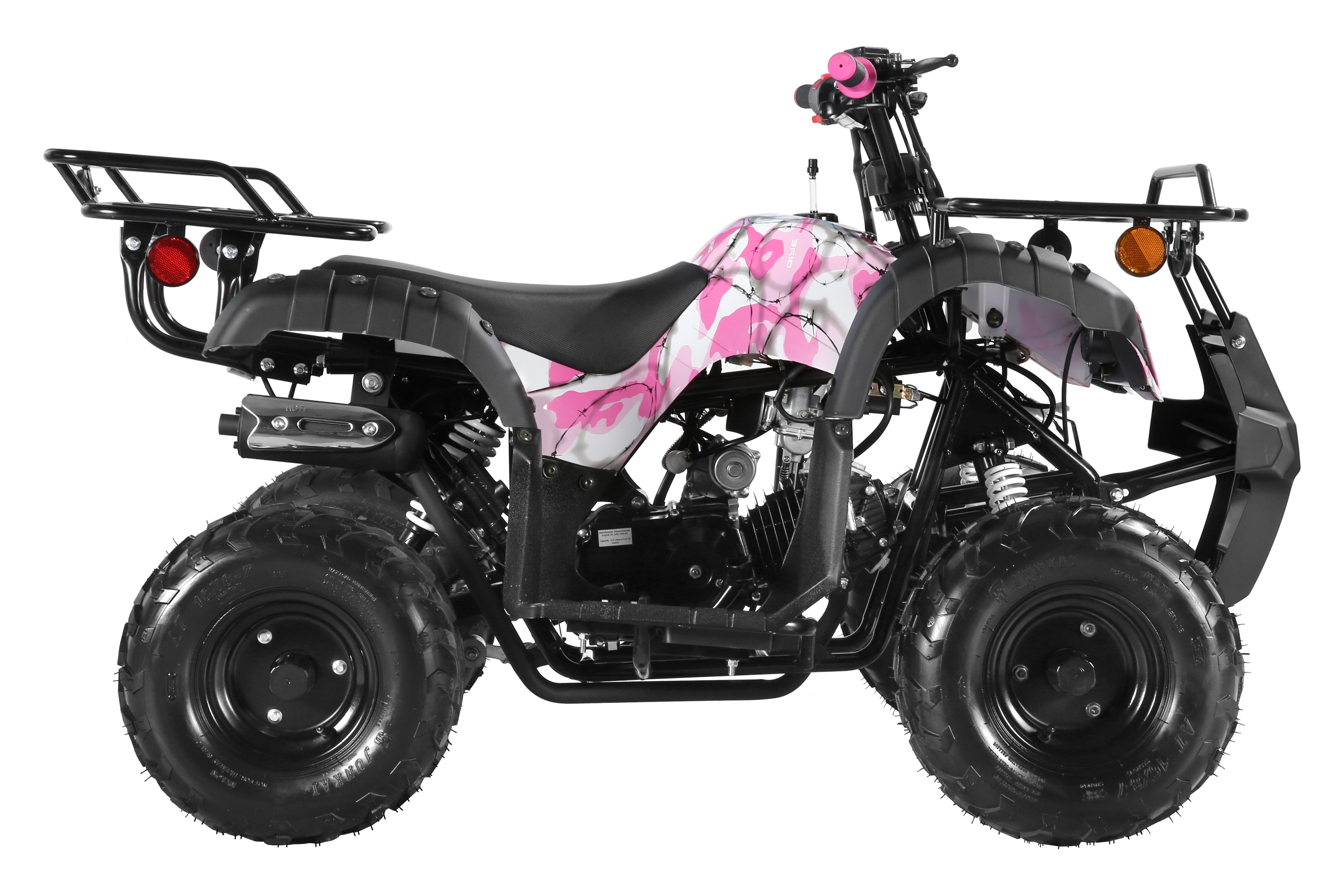 Coolster Gas ATV, 125CC 4-Stroke Mini Gas 4 Wheeler with Front and Rear Disc Brake, with Speed Control and LED Lights, Weight Support Up to 165 LBS, Max Speed 15mph