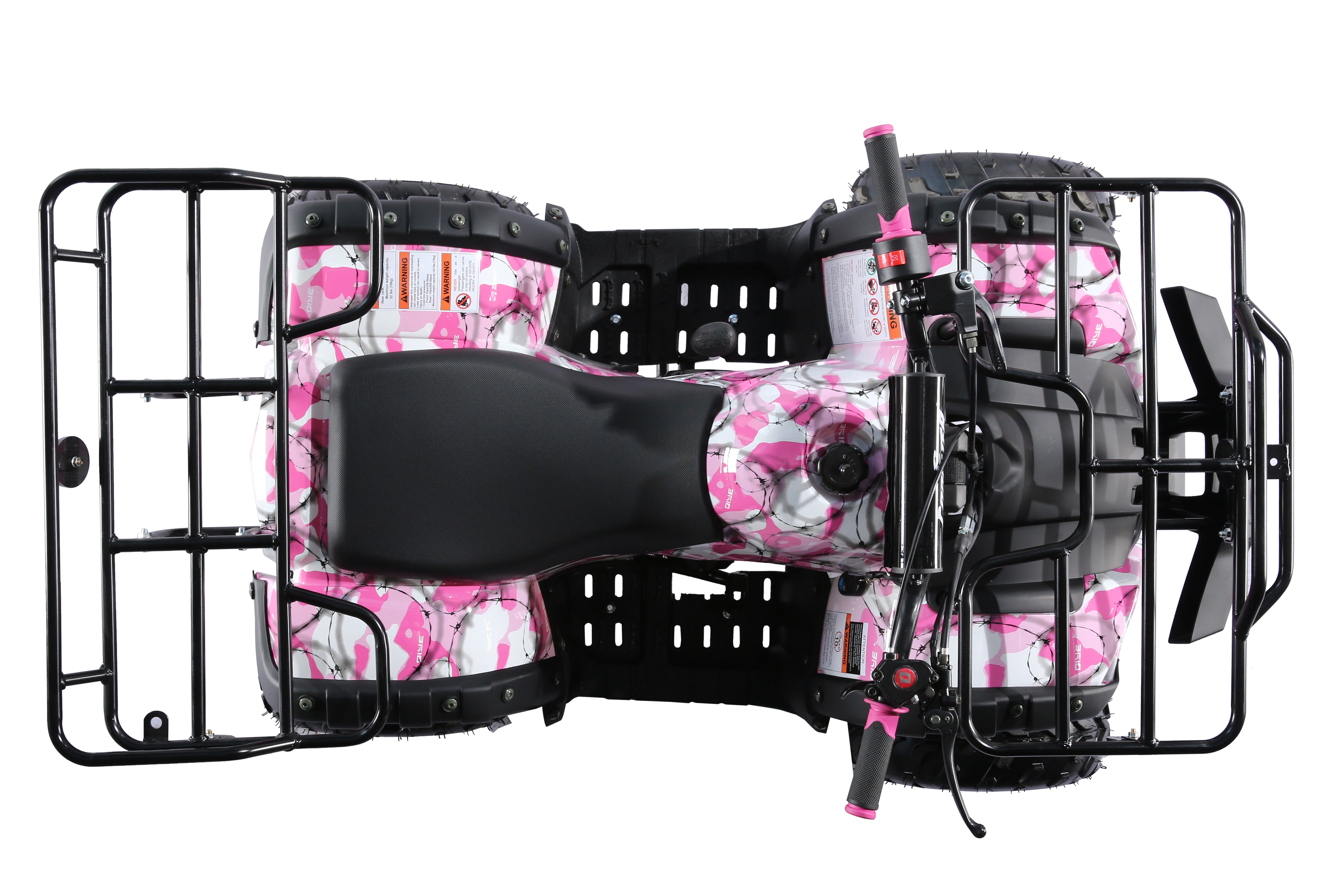 Coolster Gas ATV, 125CC 4-Stroke Mini Gas 4 Wheeler with Front and Rear Disc Brake, with Speed Control and LED Lights, Weight Support Up to 165 LBS, Max Speed 15mph