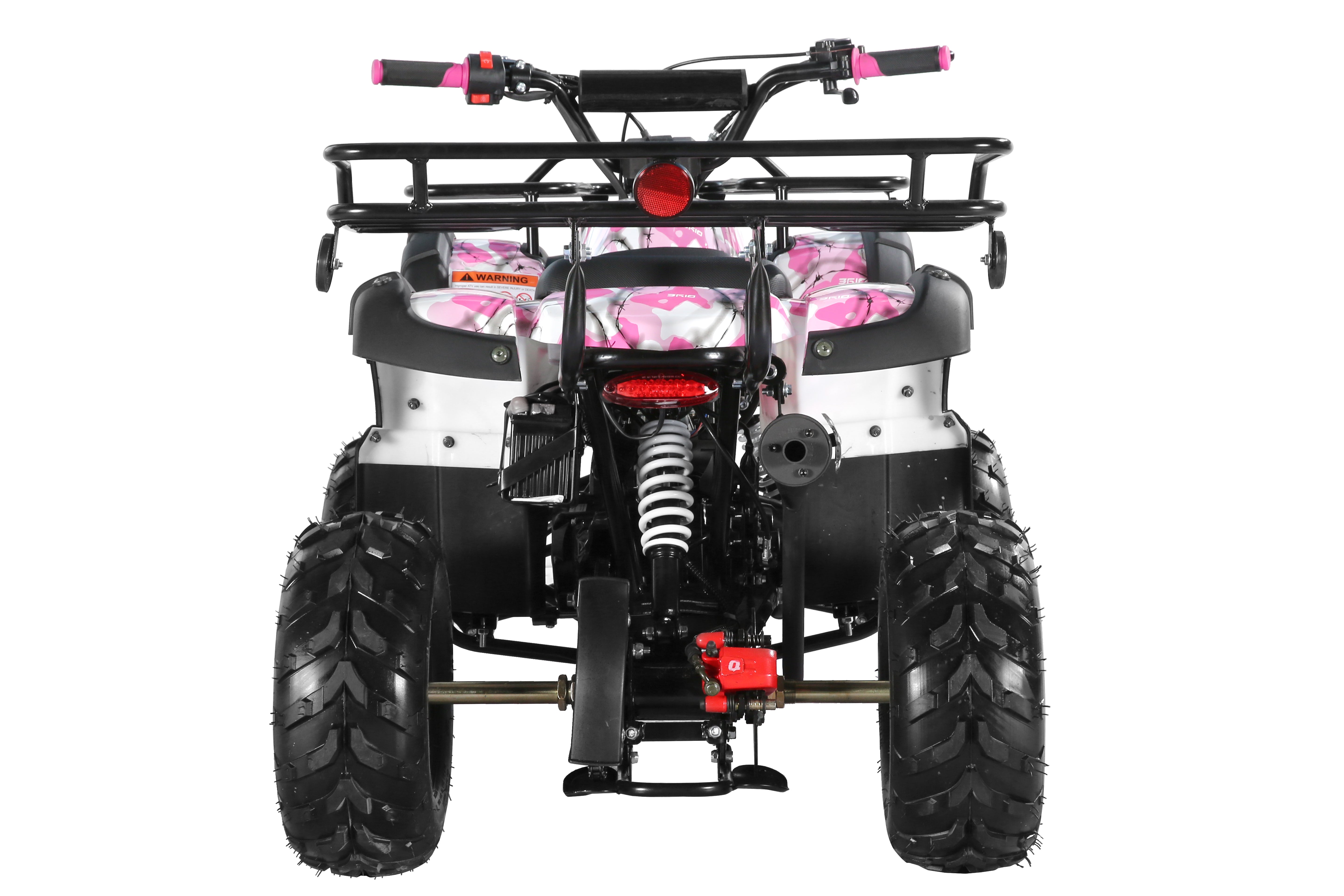Coolster Gas ATV, 125CC 4-Stroke Mini Gas 4 Wheeler with Front and Rear Disc Brake, with Speed Control and LED Lights, Weight Support Up to 165 LBS, Max Speed 15mph