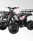 Coolster Gas ATV, 125CC 4-Stroke Mini Gas 4 Wheeler with Front and Rear Disc Brake, with Speed Control and LED Lights, Weight Support Up to 165 LBS, Max Speed 15mph