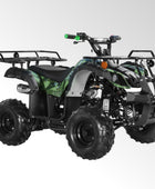 Coolster Gas ATV, 125CC 4-Stroke Mini Gas 4 Wheeler with Front and Rear Disc Brake, with Speed Control and LED Lights, Weight Support Up to 165 LBS, Max Speed 15mph