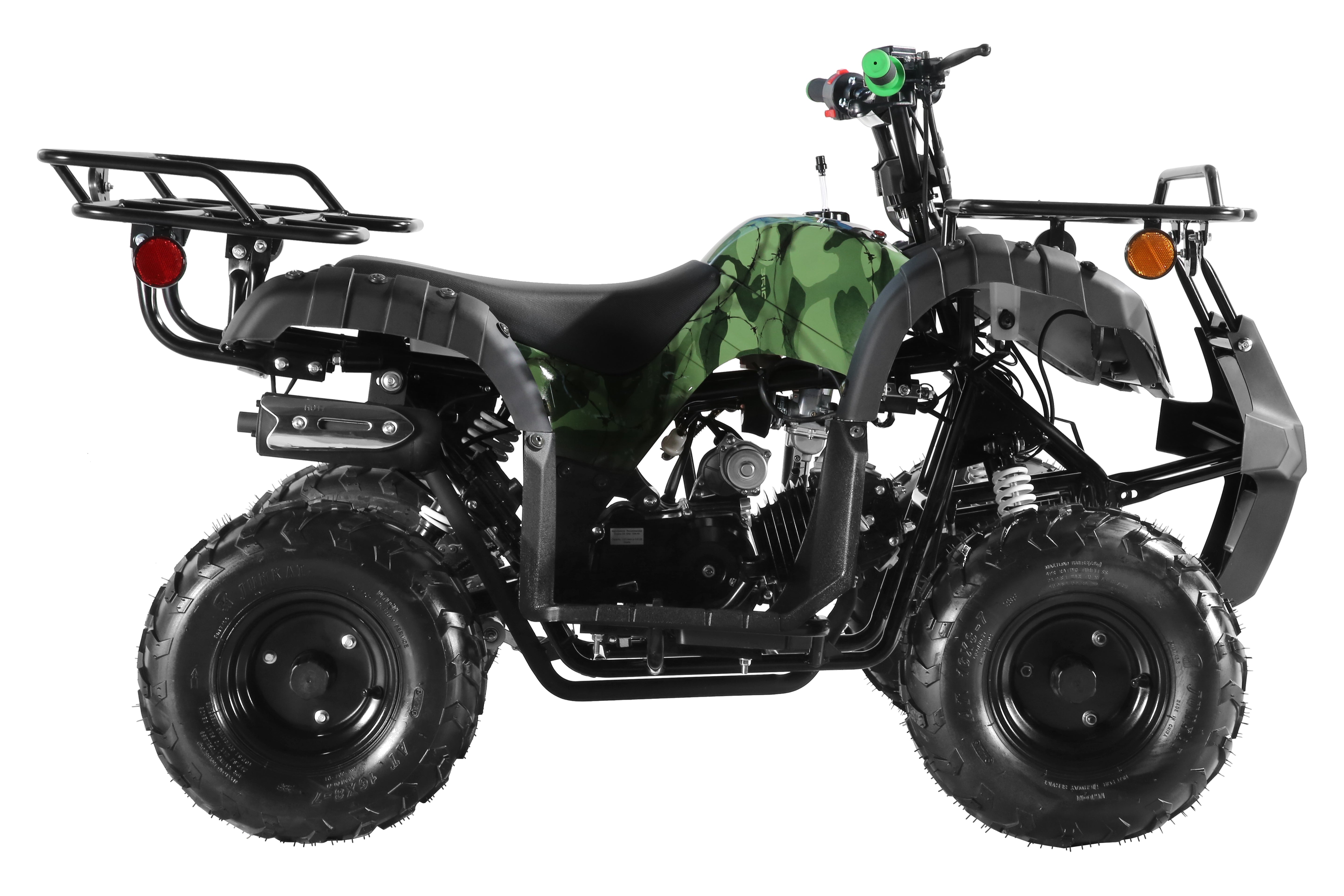 Coolster Gas ATV, 125CC 4-Stroke Mini Gas 4 Wheeler with Front and Rear Disc Brake, with Speed Control and LED Lights, Weight Support Up to 165 LBS, Max Speed 15mph