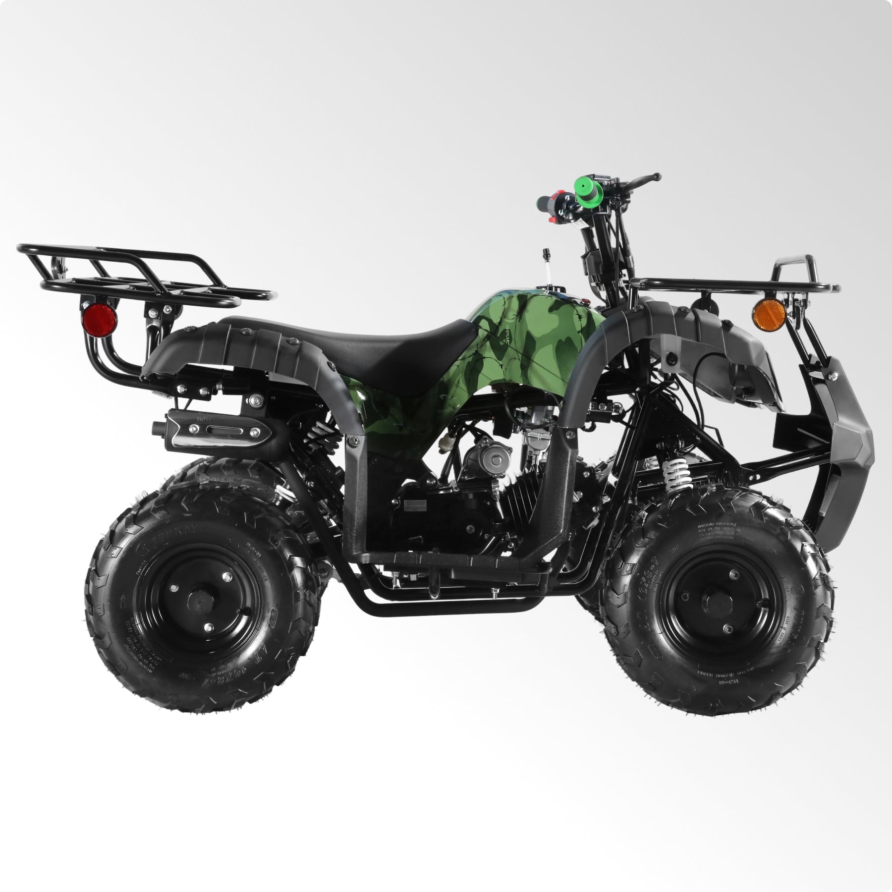 Coolster Gas ATV, 125CC 4-Stroke Mini Gas 4 Wheeler with Front and Rear Disc Brake, with Speed Control and LED Lights, Weight Support Up to 165 LBS, Max Speed 15mph