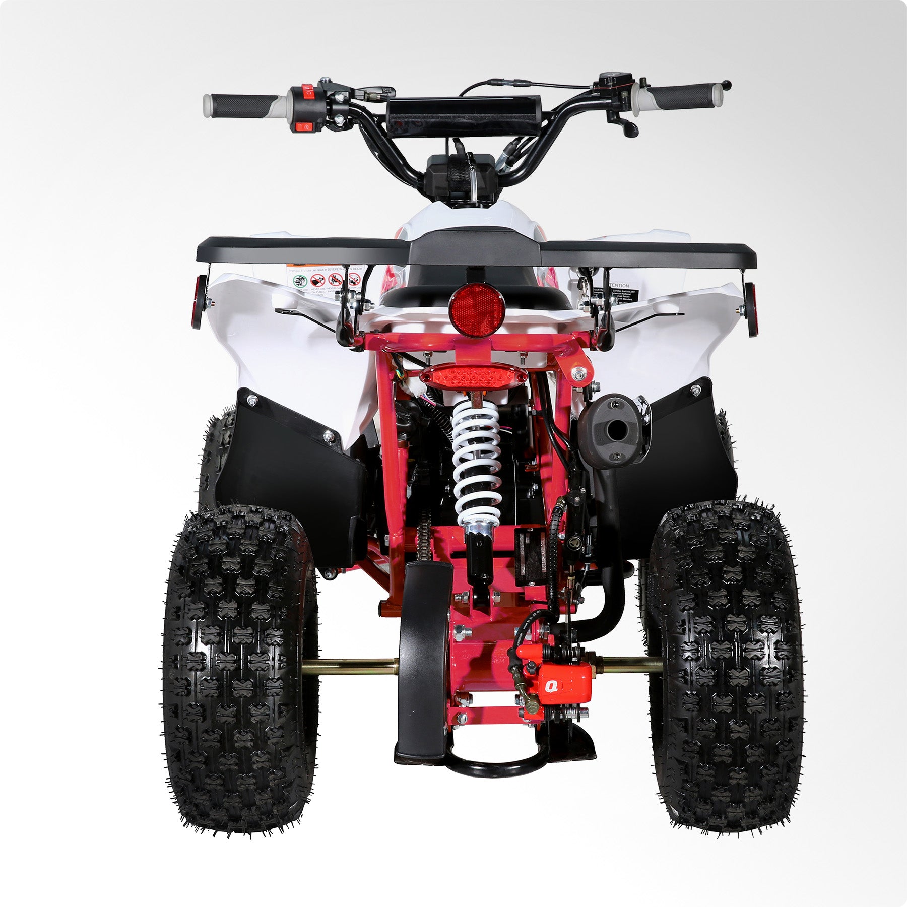 Coolster Gas Powered ATV with LED Lights, 110CC 4-Stroke Mini Gas 4 Wheeler with Front and Rear Disc Brake, with Speed Control Weight Support Up to 143 LBS, Max Speed 15mph