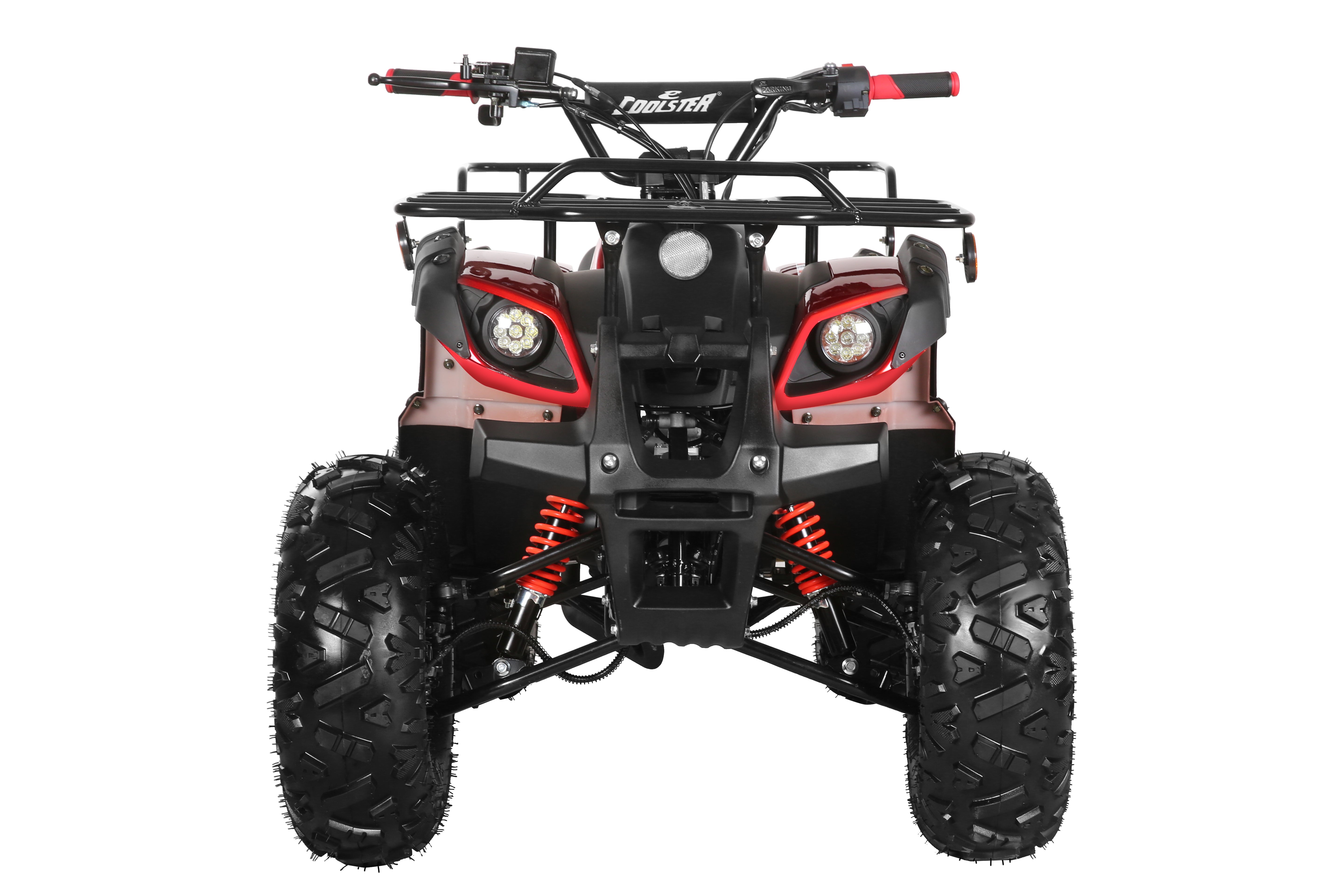 Coolster Gas ATV, 125CC 4-Stroke Mini Gas 4 Wheeler with Front and Rear Disc Brake, with Speed Control and LED Lights, Weight Support Up to 165 LBS, Max Speed 15mp