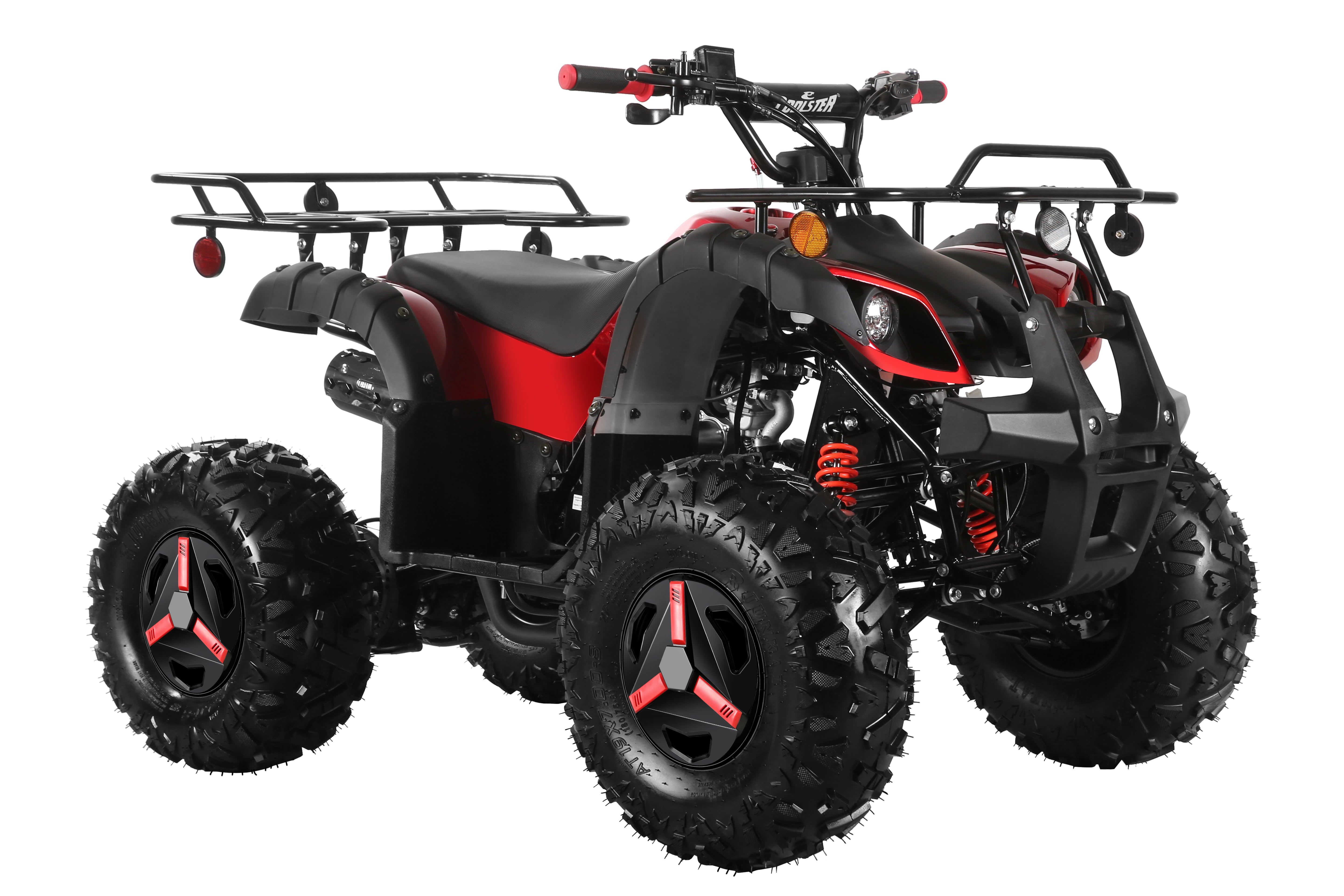 Coolster Gas ATV, 125CC 4-Stroke Mini Gas 4 Wheeler with Front and Rear Disc Brake, with Speed Control and LED Lights, Weight Support Up to 165 LBS, Max Speed 15mp