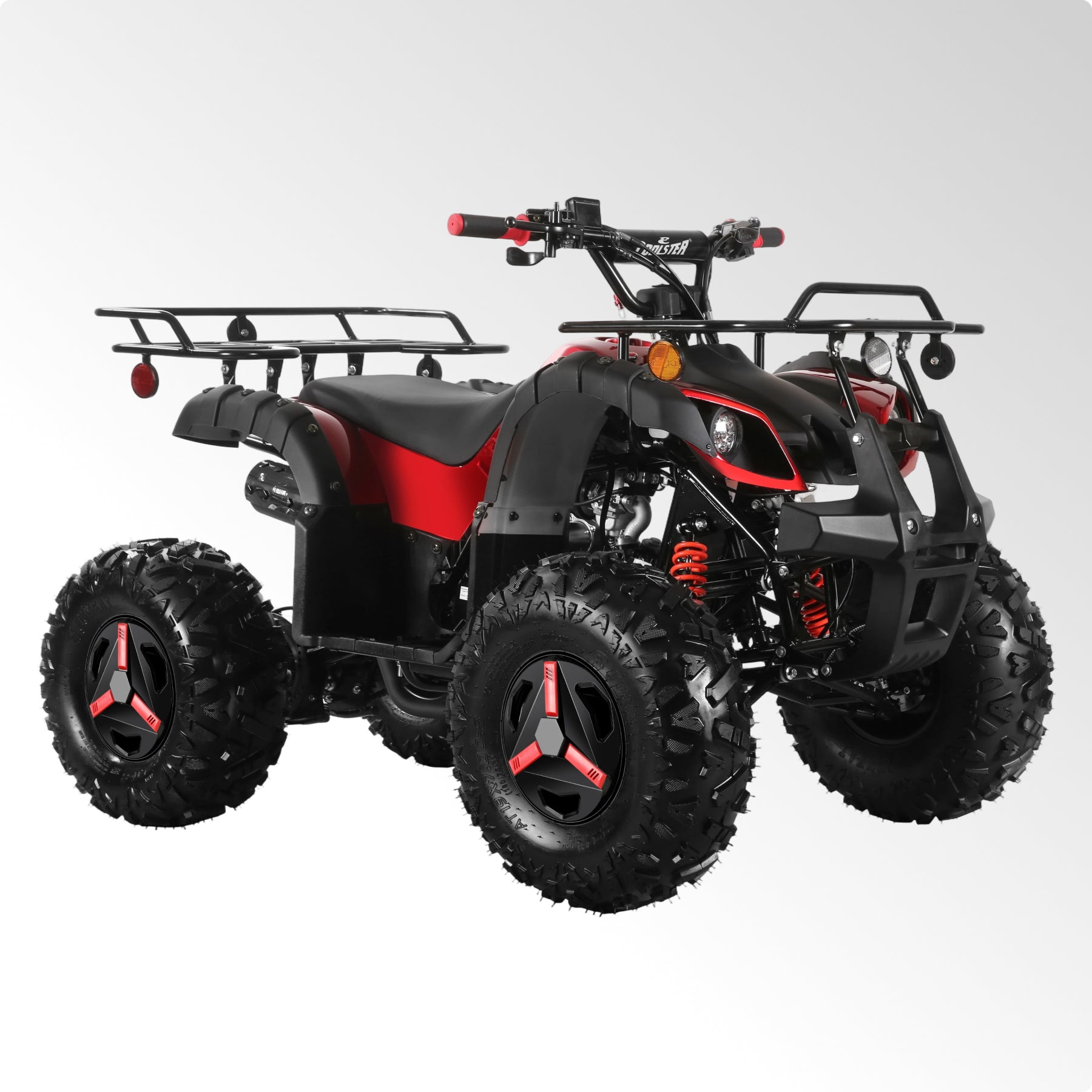 Coolster Gas ATV, 125CC 4-Stroke Mini Gas 4 Wheeler with Front and Rear Disc Brake, with Speed Control and LED Lights, Weight Support Up to 165 LBS, Max Speed 15mp