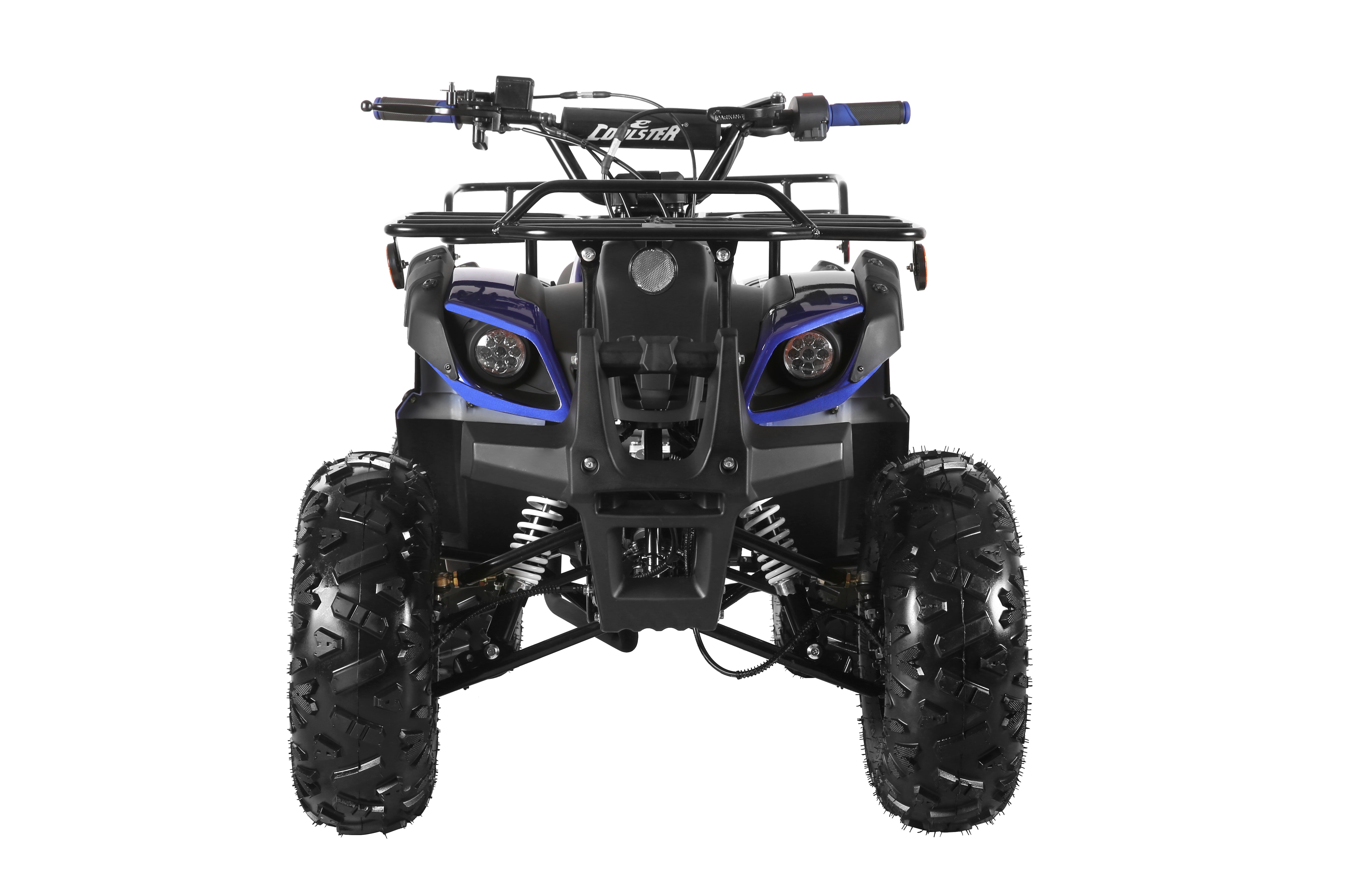 Coolster Gas ATV, 125CC 4-Stroke Mini Gas 4 Wheeler with Front and Rear Disc Brake, with Speed Control and LED Lights, Weight Support Up to 165 LBS, Max Speed 15mp