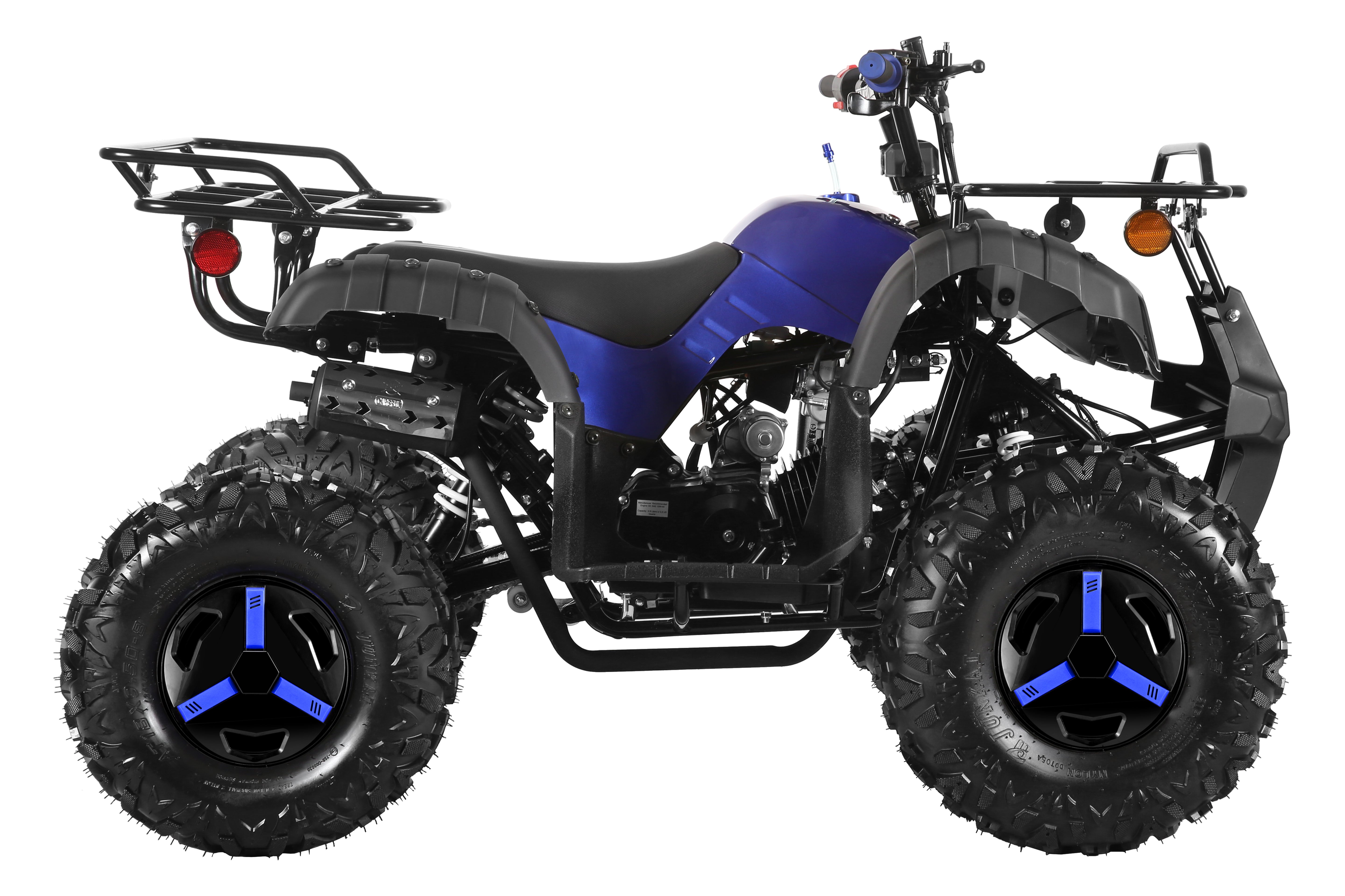 Coolster Gas ATV, 125CC 4-Stroke Mini Gas 4 Wheeler with Front and Rear Disc Brake, with Speed Control and LED Lights, Weight Support Up to 165 LBS, Max Speed 15mp