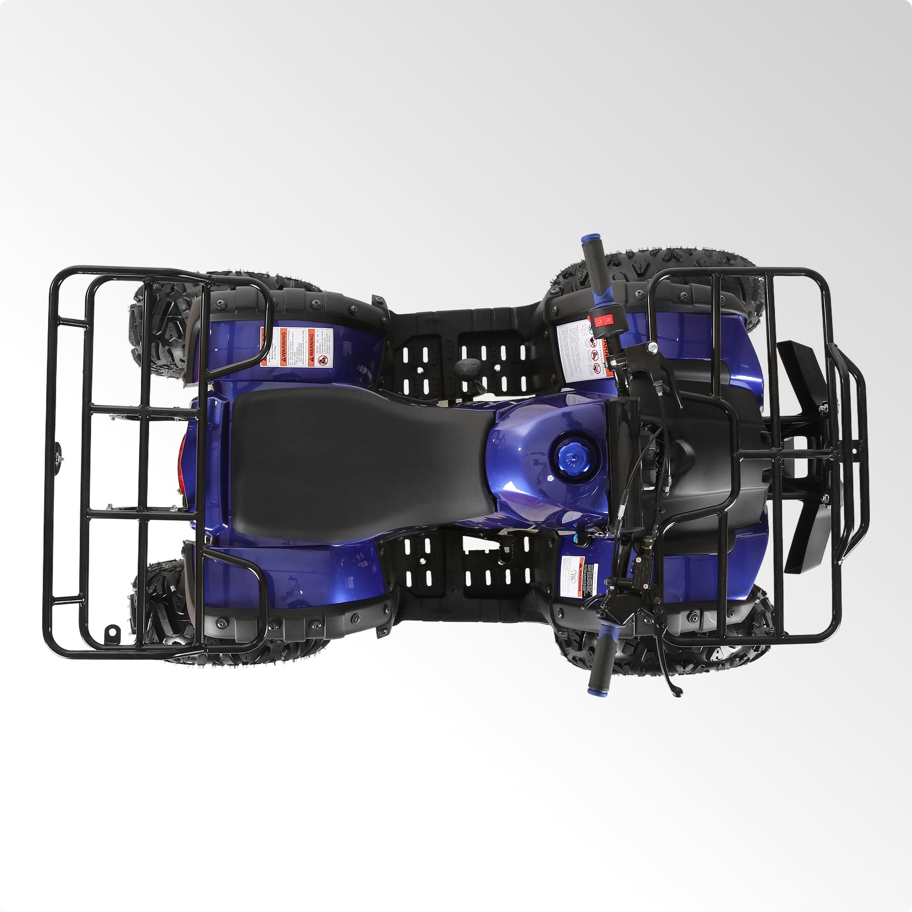 Coolster Gas ATV, 125CC 4-Stroke Mini Gas 4 Wheeler with Front and Rear Disc Brake, with Speed Control and LED Lights, Weight Support Up to 165 LBS, Max Speed 15mp