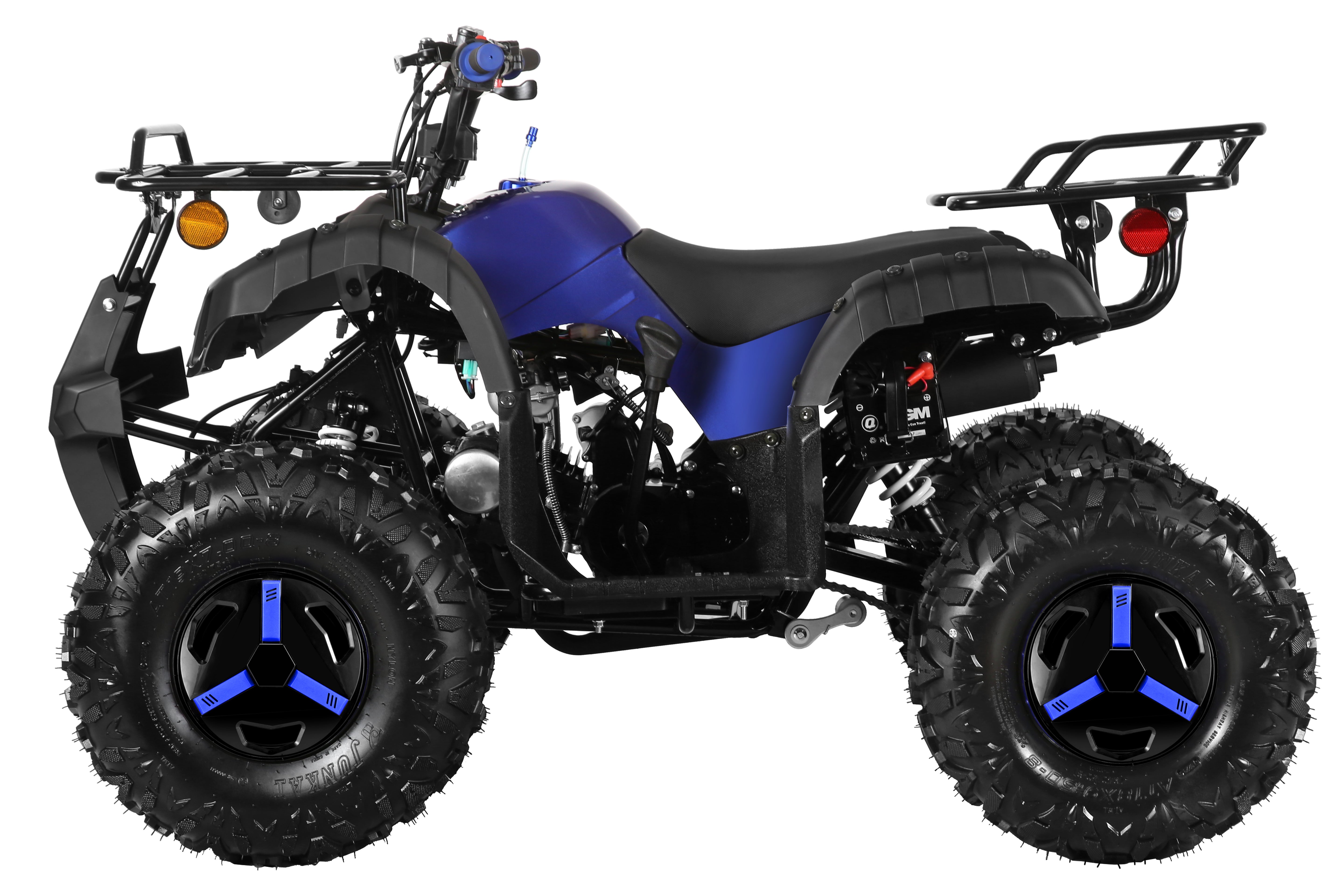 Coolster Gas ATV, 125CC 4-Stroke Mini Gas 4 Wheeler with Front and Rear Disc Brake, with Speed Control and LED Lights, Weight Support Up to 165 LBS, Max Speed 15mp