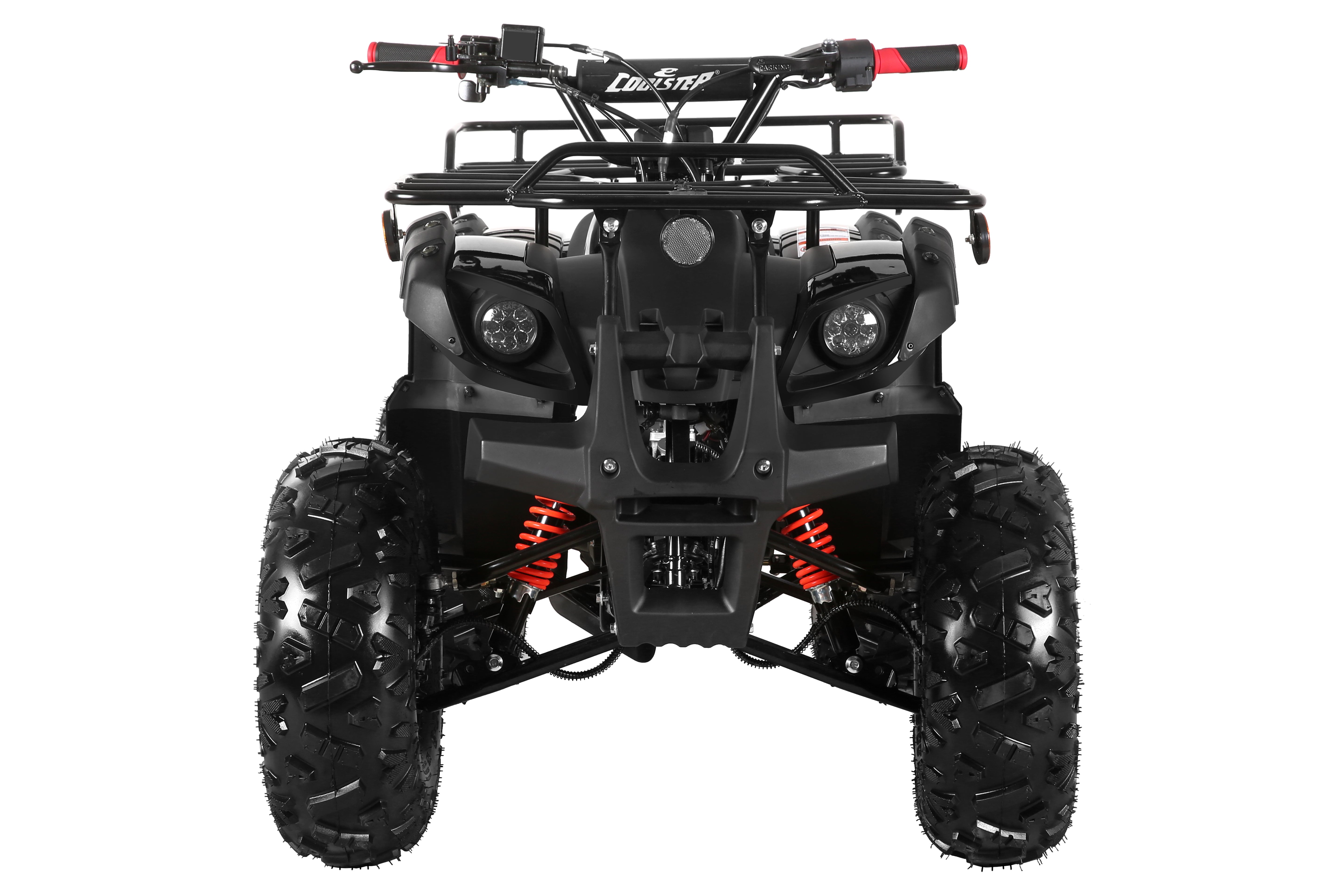 Coolster Gas ATV, 125CC 4-Stroke Mini Gas 4 Wheeler with Front and Rear Disc Brake, with Speed Control and LED Lights, Weight Support Up to 165 LBS, Max Speed 15mp