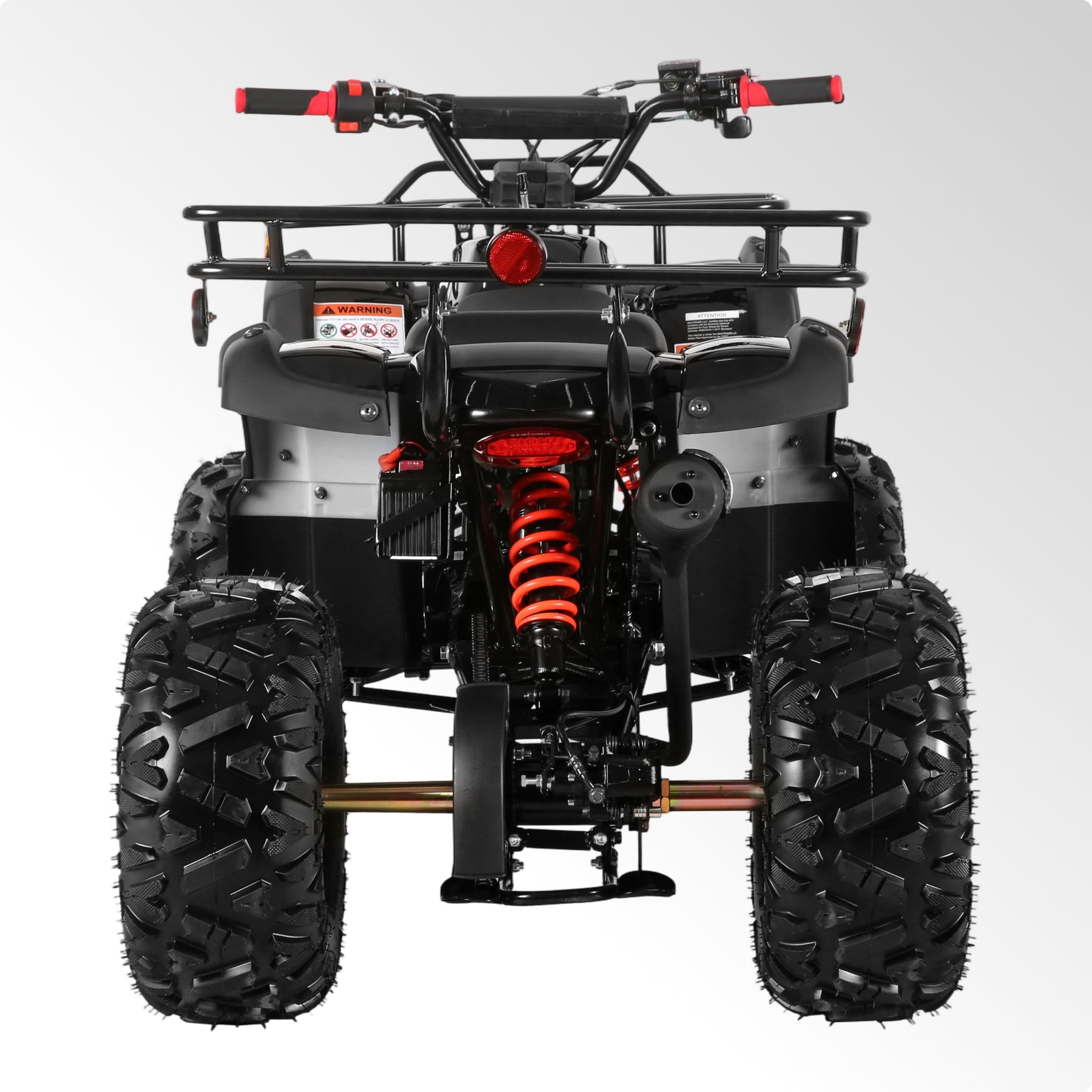 Coolster Gas ATV, 125CC 4-Stroke Mini Gas 4 Wheeler with Front and Rear Disc Brake, with Speed Control and LED Lights, Weight Support Up to 165 LBS, Max Speed 15mp