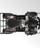 Coolster Gas ATV, 125CC 4-Stroke Mini Gas 4 Wheeler with Front and Rear Disc Brake, with Speed Control and LED Lights, Weight Support Up to 165 LBS, Max Speed 15mp