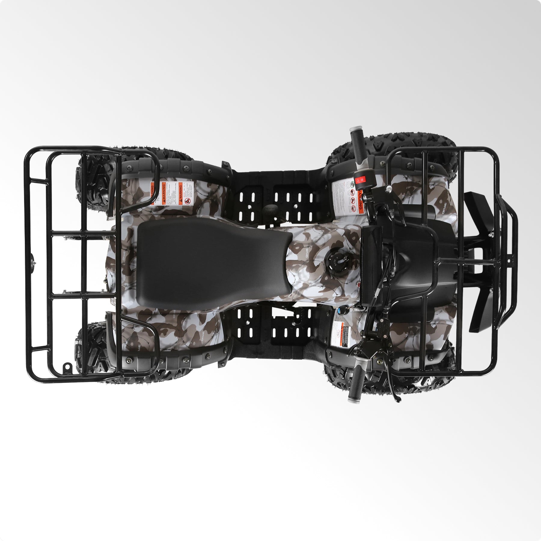 Coolster Gas ATV, 125CC 4-Stroke Mini Gas 4 Wheeler with Front and Rear Disc Brake, with Speed Control and LED Lights, Weight Support Up to 165 LBS, Max Speed 15mp