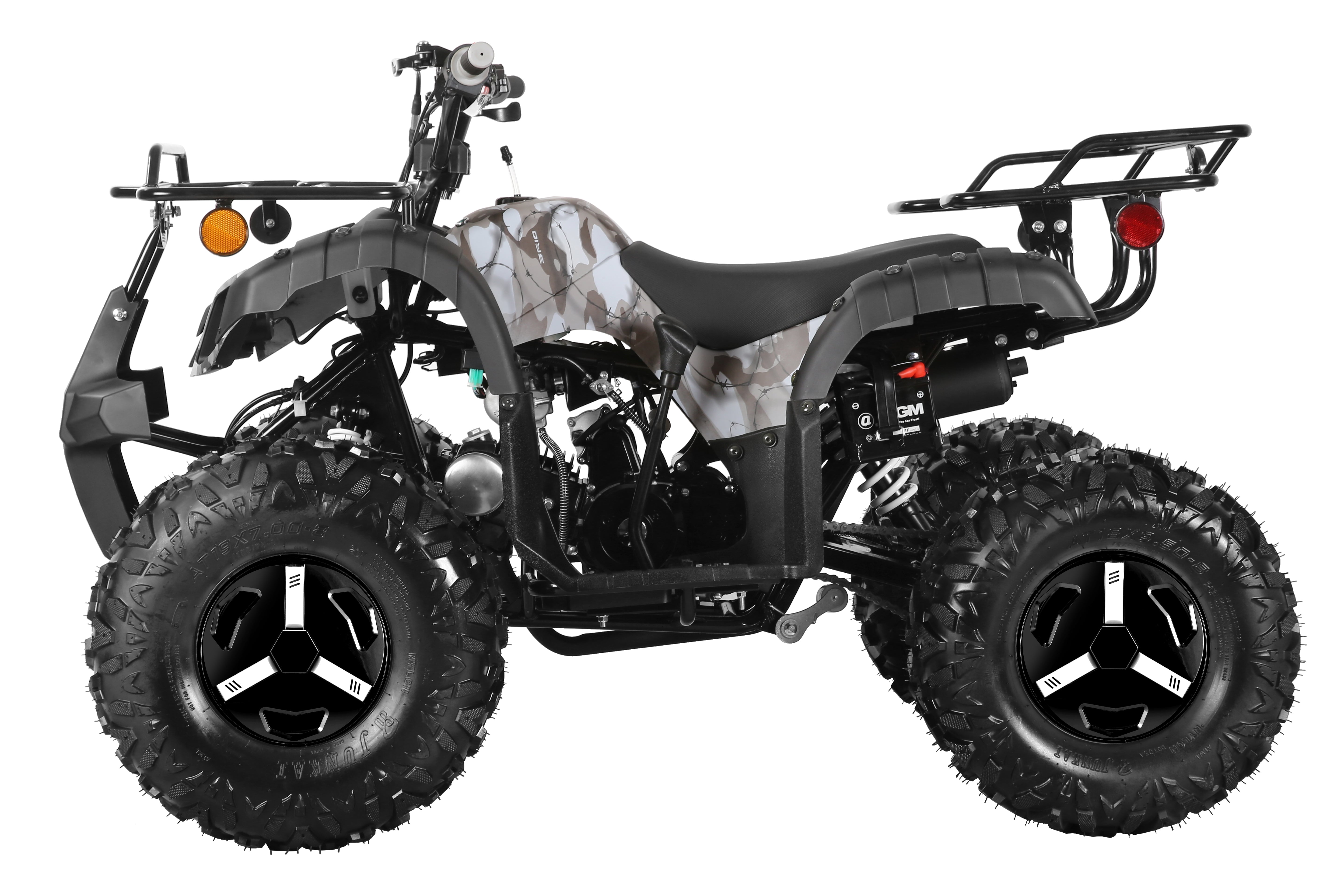Coolster Gas ATV, 125CC 4-Stroke Mini Gas 4 Wheeler with Front and Rear Disc Brake, with Speed Control and LED Lights, Weight Support Up to 165 LBS, Max Speed 15mp