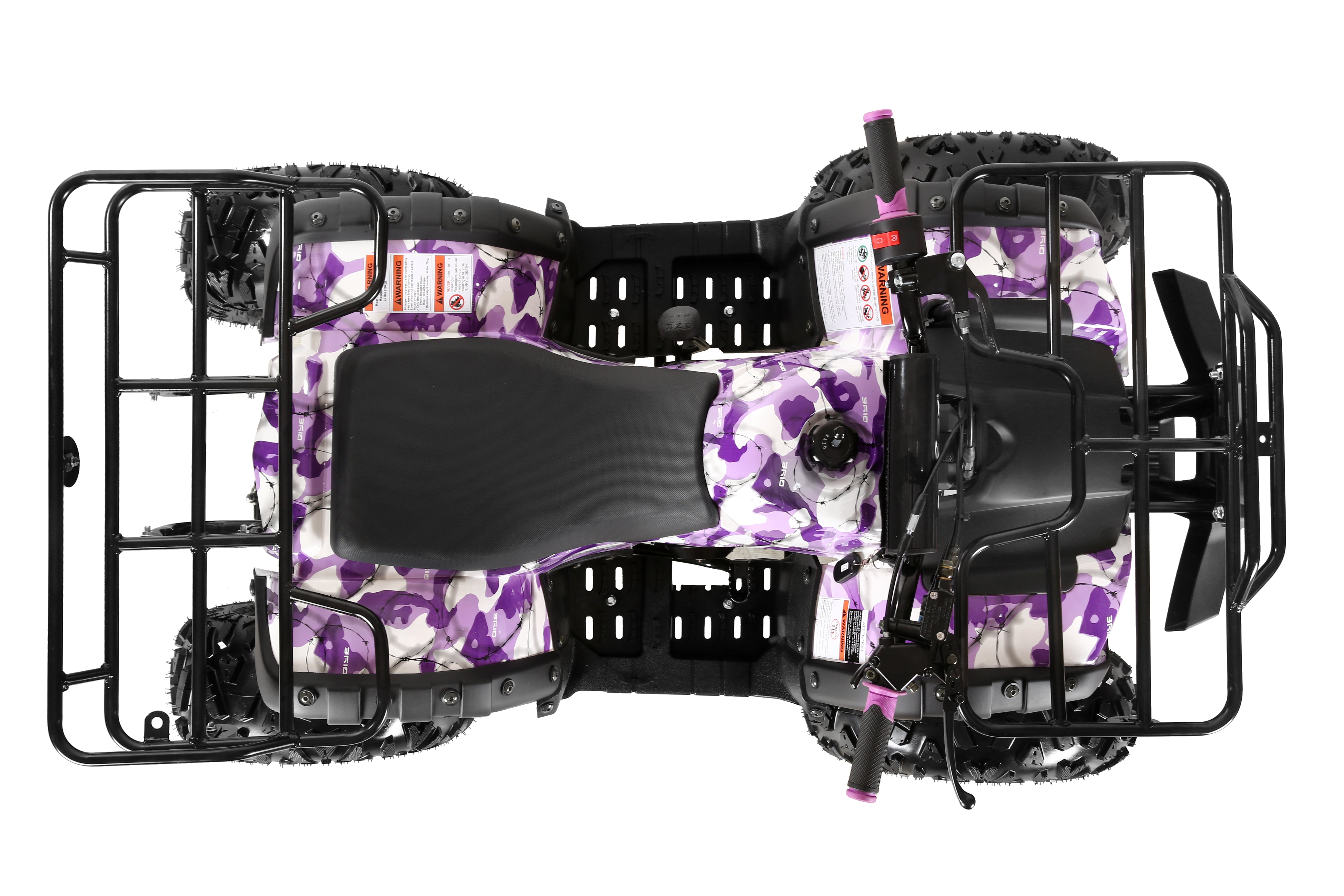 Coolster Gas ATV, 125CC 4-Stroke Mini Gas 4 Wheeler with Front and Rear Disc Brake, with Speed Control and LED Lights, Weight Support Up to 165 LBS, Max Speed 15mp