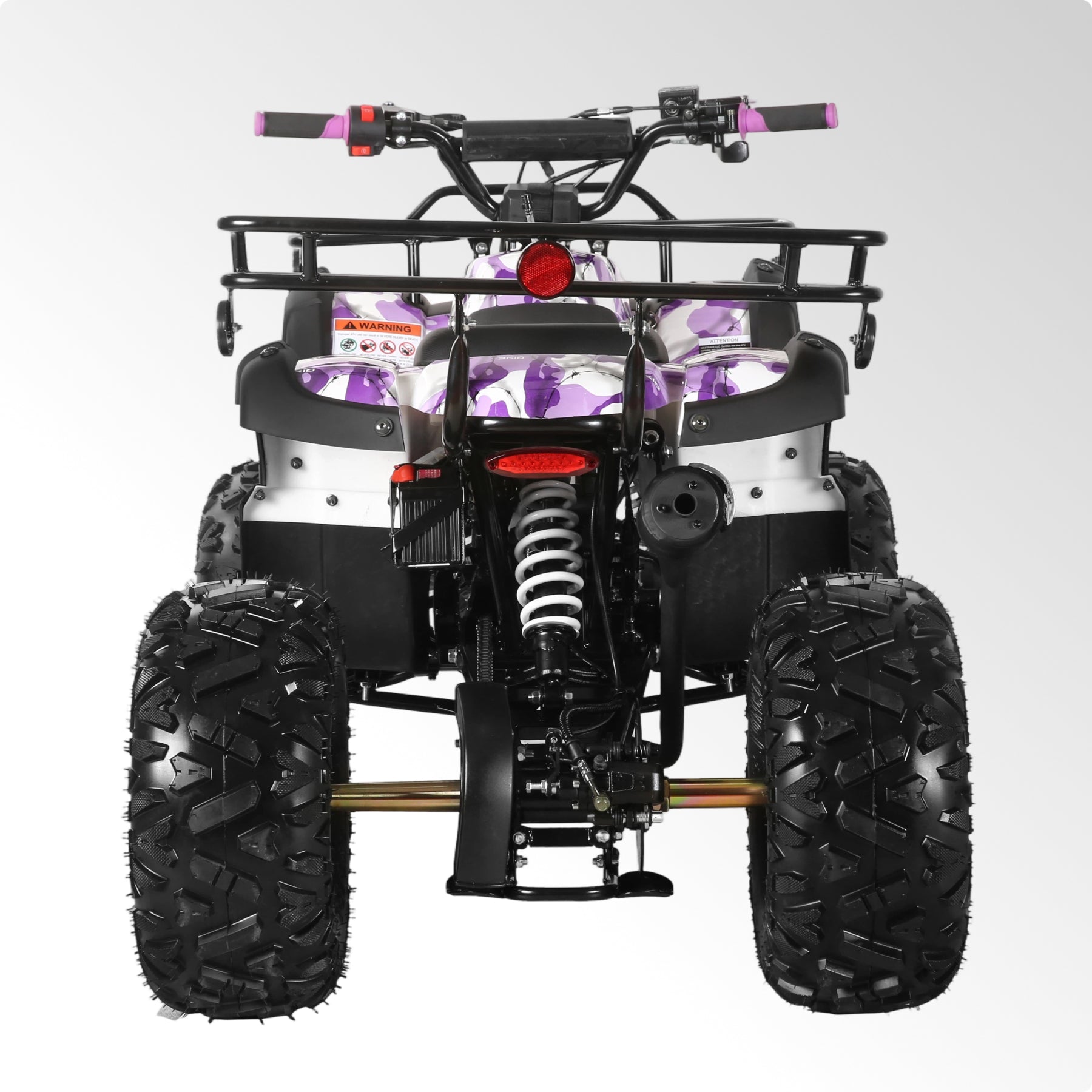 Coolster Gas ATV, 125CC 4-Stroke Mini Gas 4 Wheeler with Front and Rear Disc Brake, with Speed Control and LED Lights, Weight Support Up to 165 LBS, Max Speed 15mp