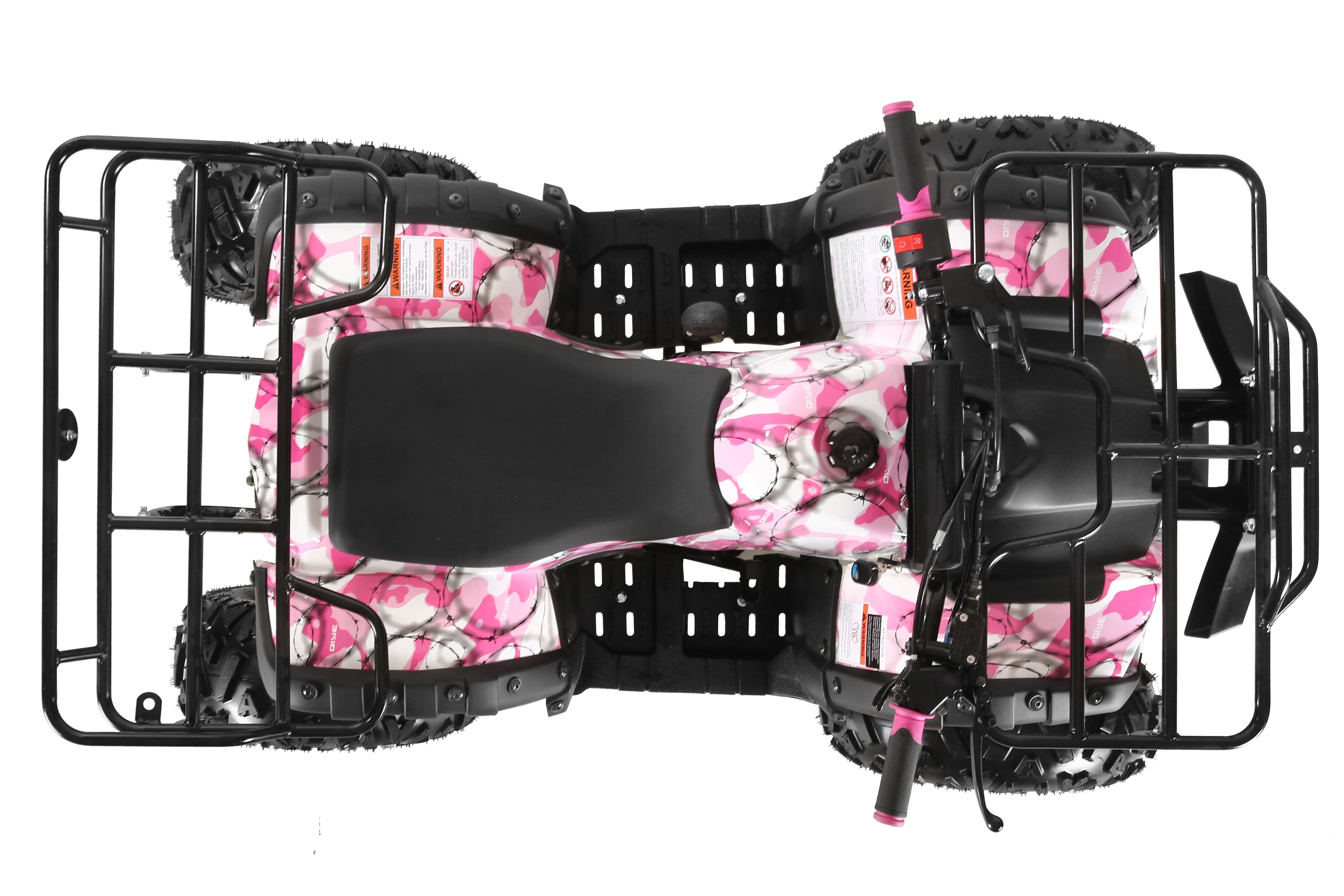 Coolster Gas ATV, 125CC 4-Stroke Mini Gas 4 Wheeler with Front and Rear Disc Brake, with Speed Control and LED Lights, Weight Support Up to 165 LBS, Max Speed 15mp