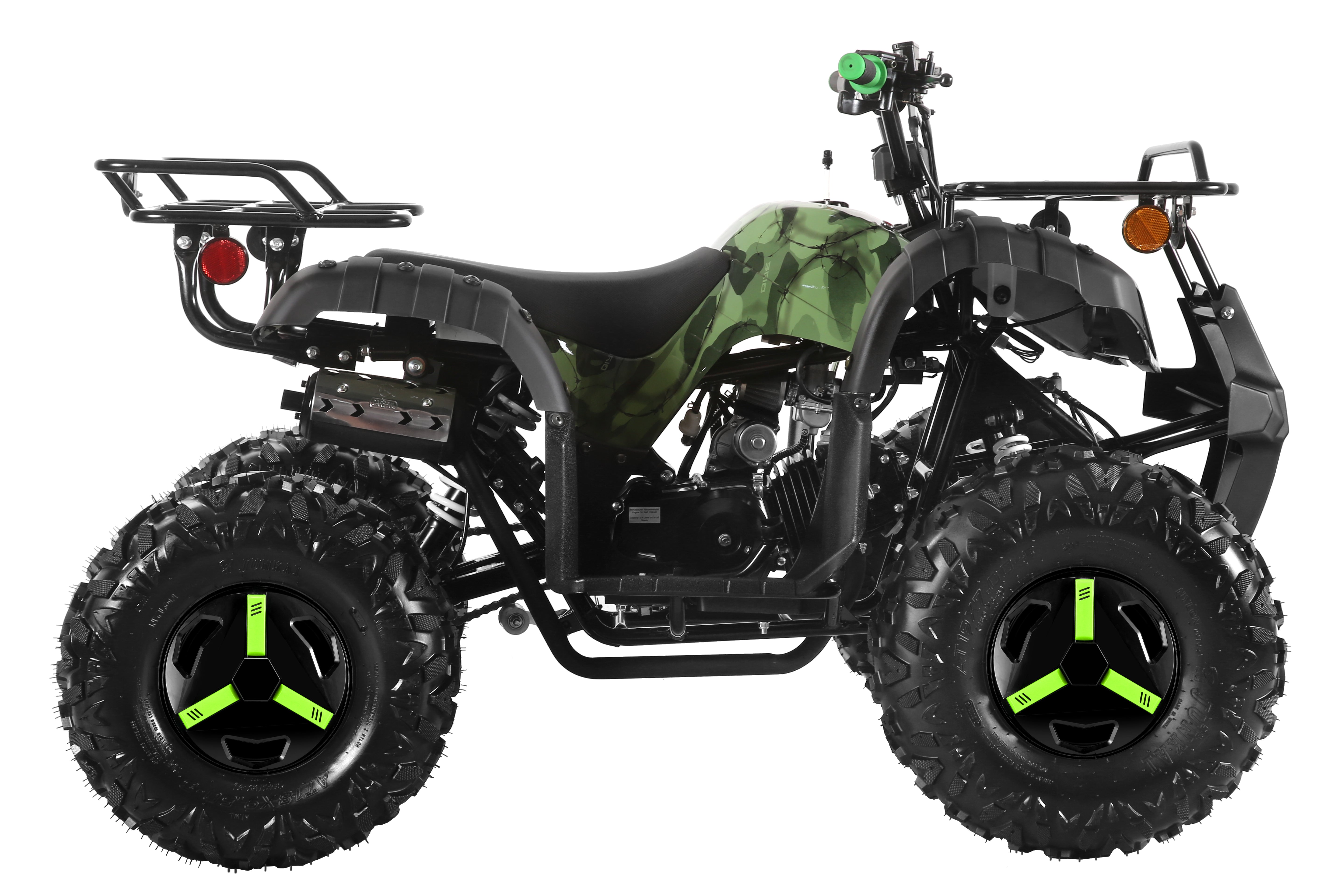 Coolster Gas ATV, 125CC 4-Stroke Mini Gas 4 Wheeler with Front and Rear Disc Brake, with Speed Control and LED Lights, Weight Support Up to 165 LBS, Max Speed 15mp
