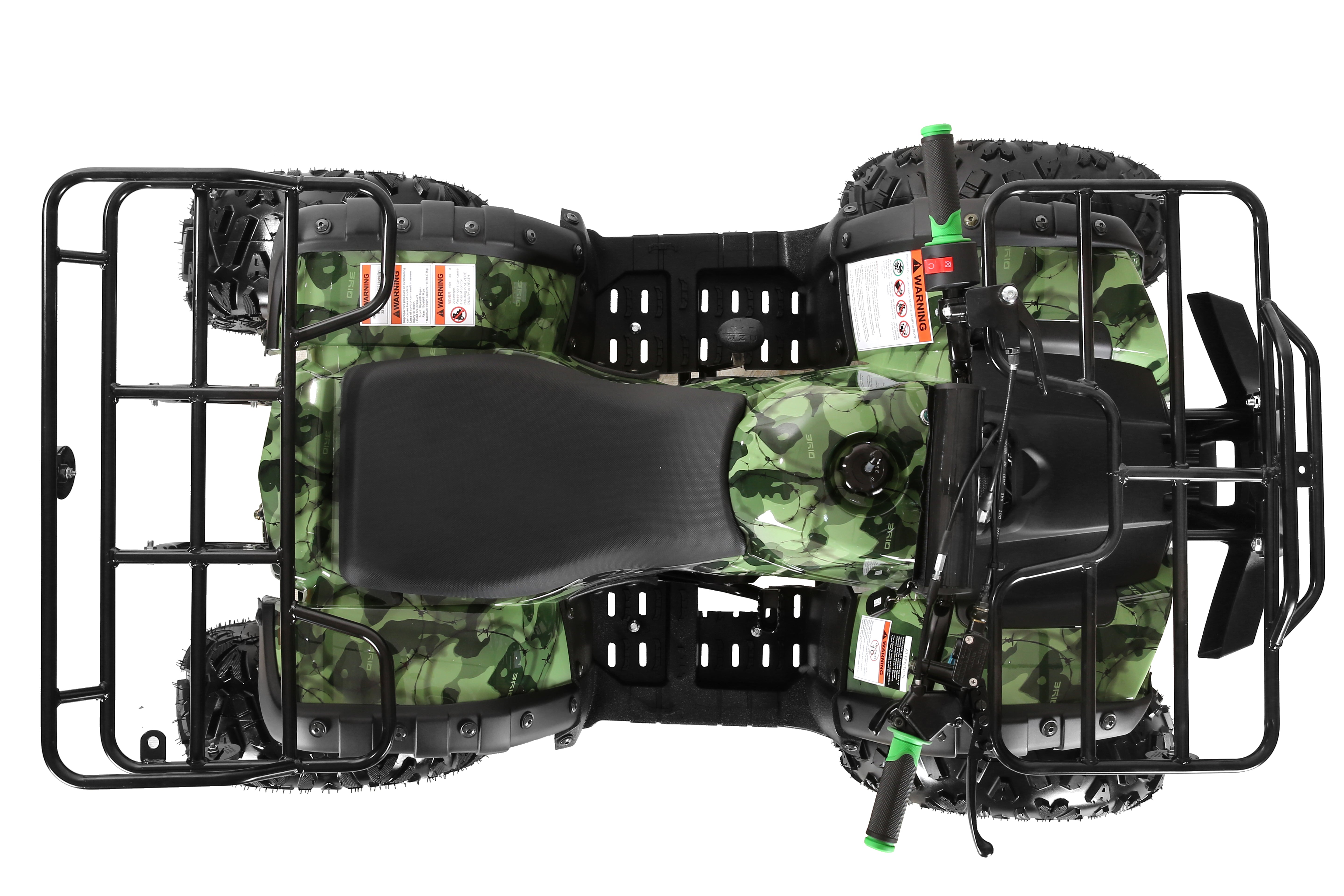 Coolster Gas ATV, 125CC 4-Stroke Mini Gas 4 Wheeler with Front and Rear Disc Brake, with Speed Control and LED Lights, Weight Support Up to 165 LBS, Max Speed 15mp