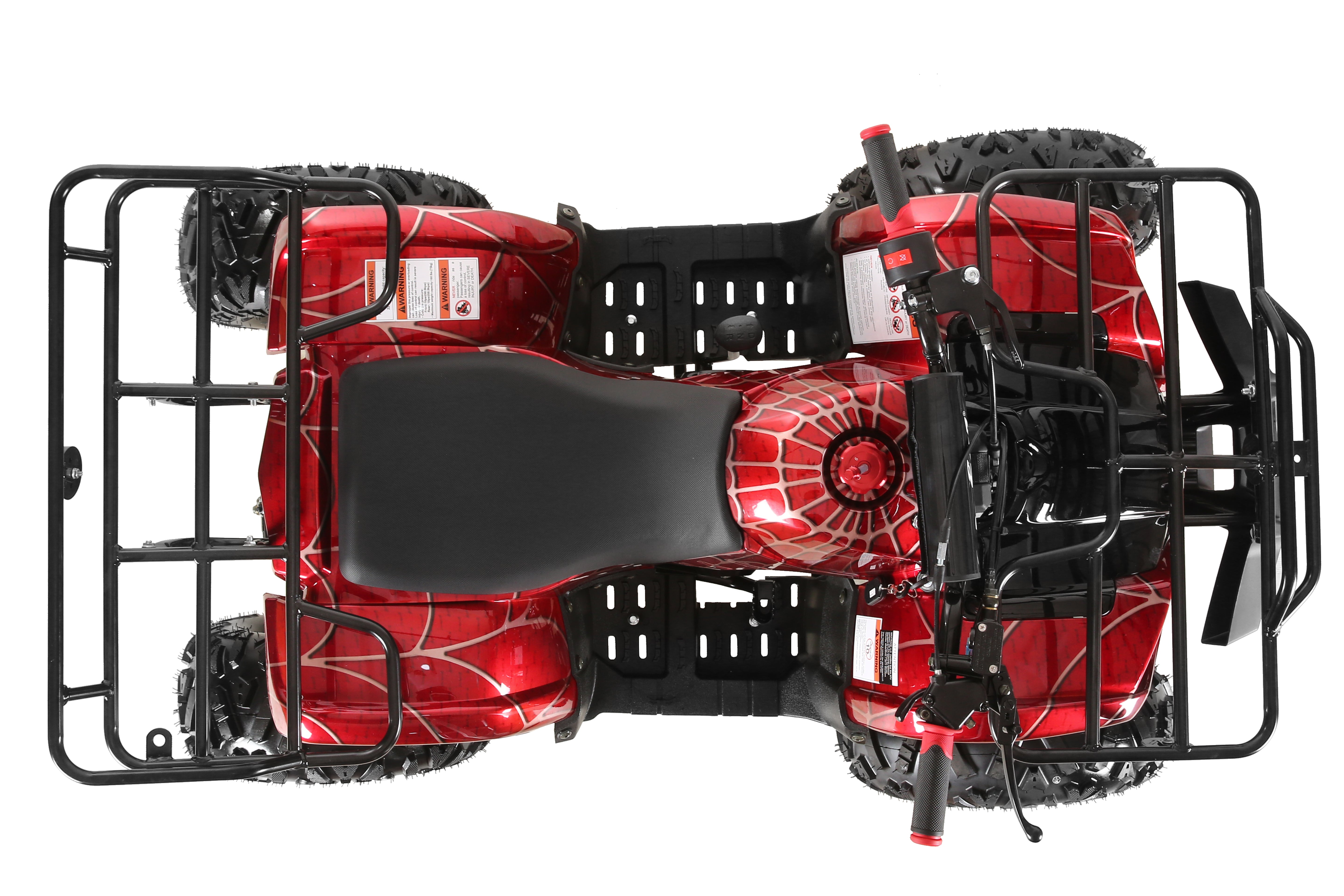 Coolster Gas ATV, 125CC 4-Stroke Mini Gas 4 Wheeler with Front and Rear Disc Brake, with Speed Control and LED Lights, Weight Support Up to 165 LBS, Max Speed 15mp