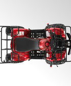 Coolster Gas ATV, 125CC 4-Stroke Mini Gas 4 Wheeler with Front and Rear Disc Brake, with Speed Control and LED Lights, Weight Support Up to 165 LBS, Max Speed 15mp